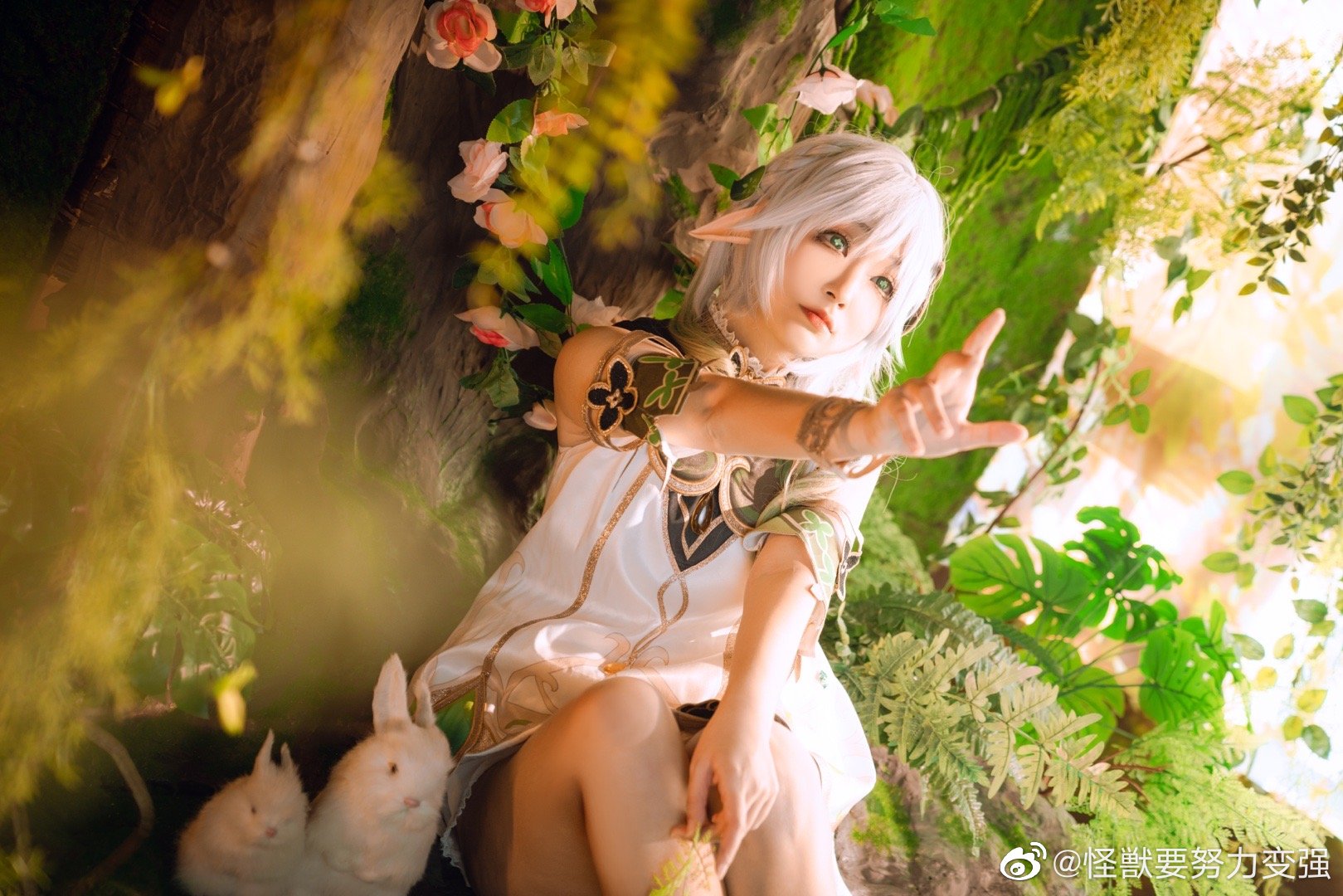 【COS】快去睡吧，放心，我已经为你准备好甜甜的梦啦。 原神 小吉祥草王·纳西妲@怪獣要努力变强 COSPLAY-第14张
