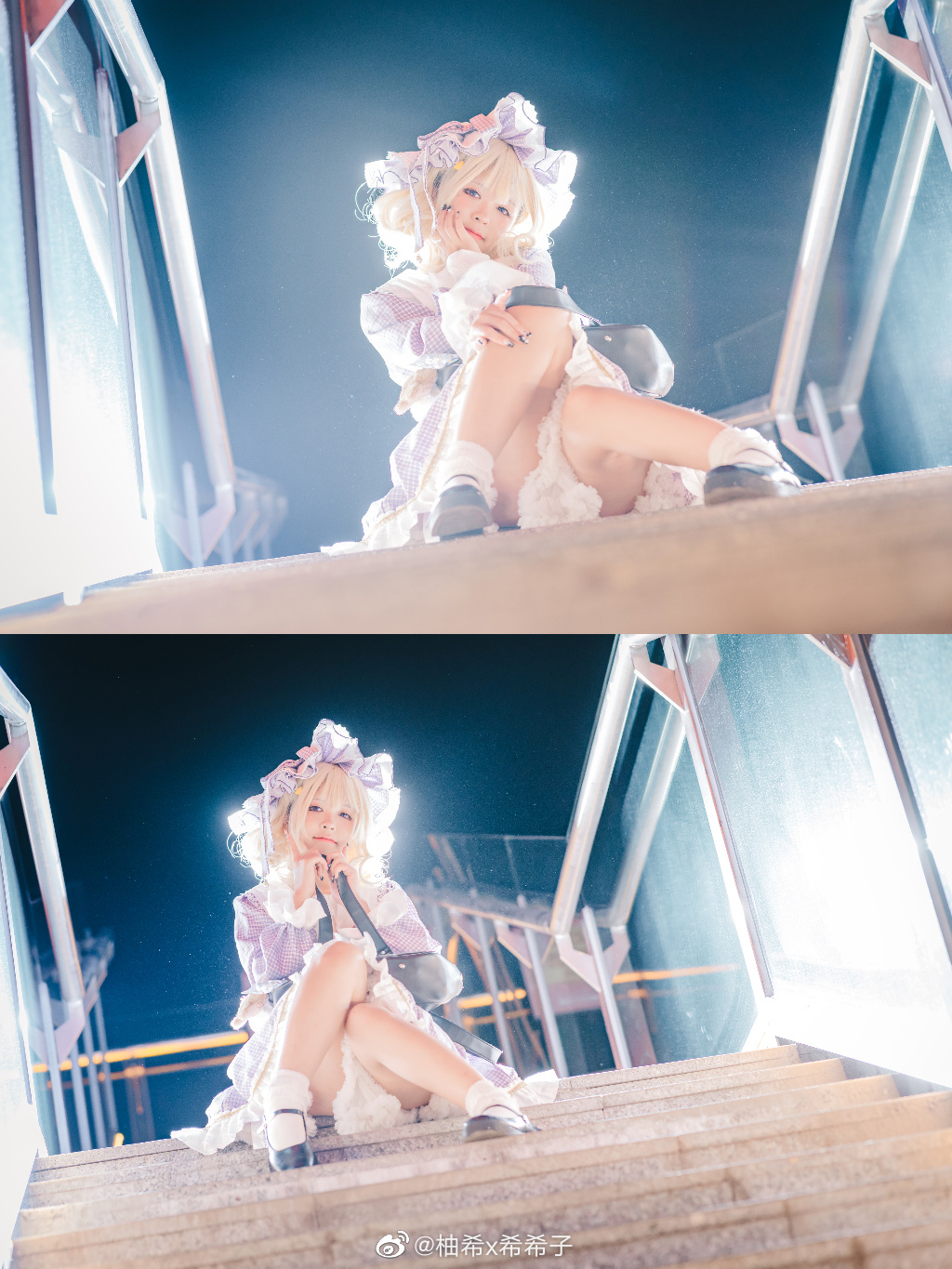 【COS】莲子……是否与我在同一片天空下呢 东方project 玛艾露贝莉·赫恩 cos@柚希x希希子 COSPLAY-第1张