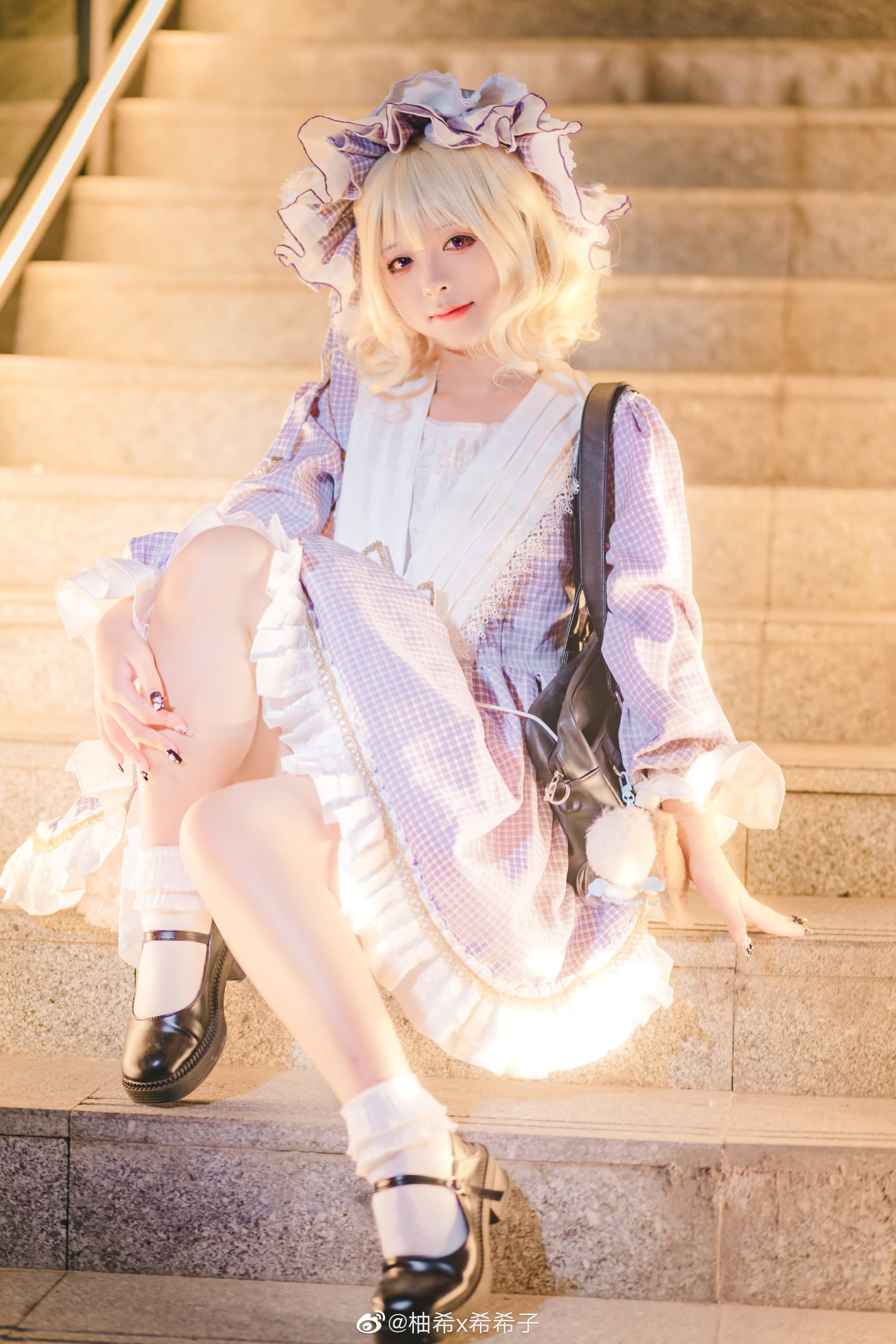 【COS】莲子……是否与我在同一片天空下呢 东方project 玛艾露贝莉·赫恩 cos@柚希x希希子 COSPLAY-第8张