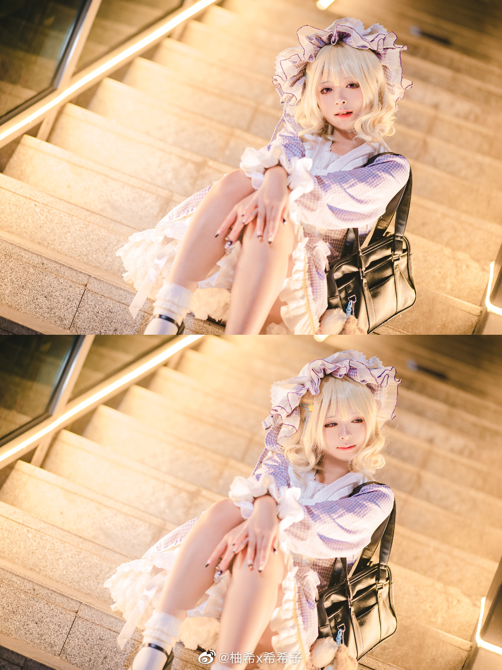 【COS】莲子……是否与我在同一片天空下呢 东方project 玛艾露贝莉·赫恩 cos@柚希x希希子 COSPLAY-第9张