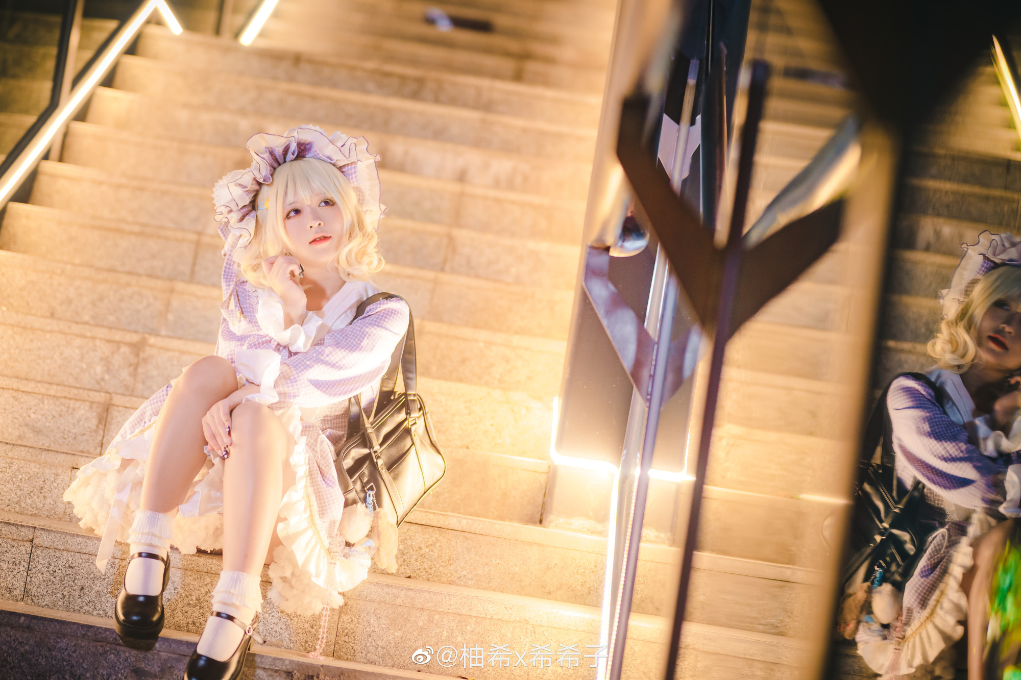 【COS】莲子……是否与我在同一片天空下呢 东方project 玛艾露贝莉·赫恩 cos@柚希x希希子 COSPLAY-第10张