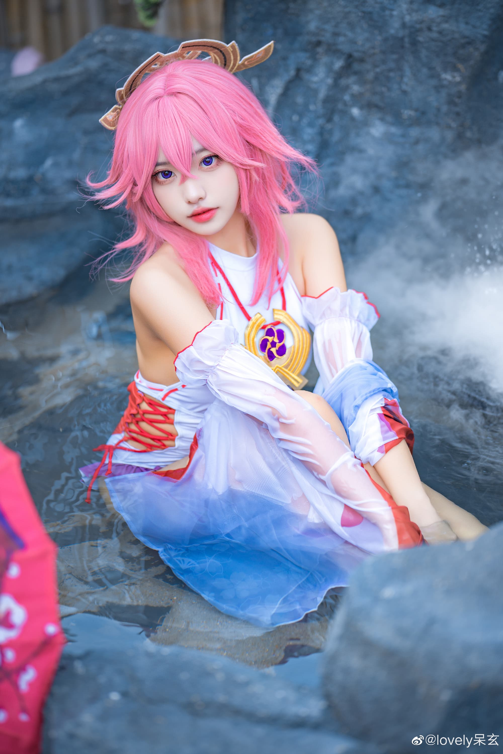 【COS】神子的片子终于发完啦！ 原神 八重神子@百变少女周敢敢 COSPLAY-第4张