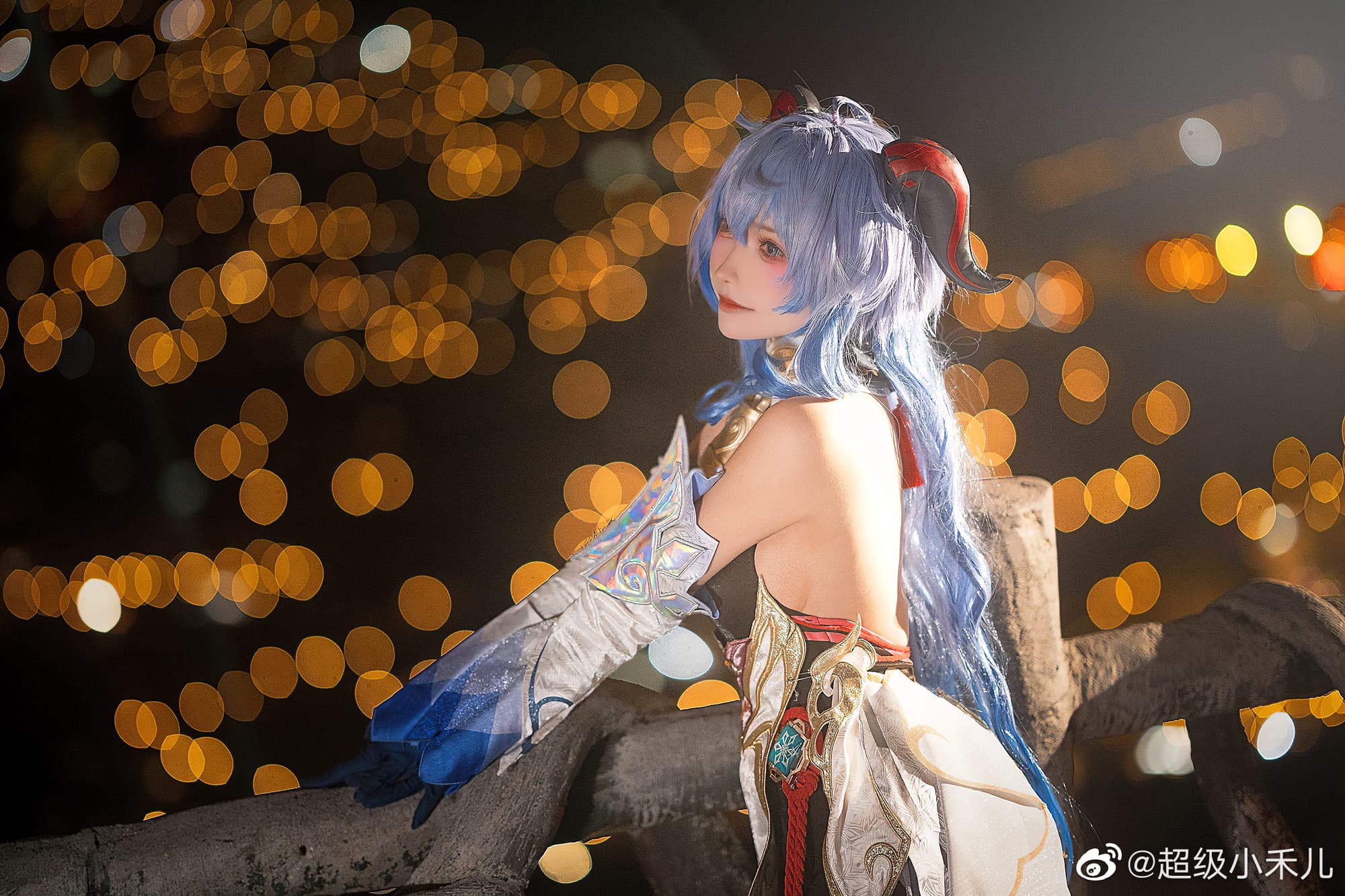 【COS】璃月的夜，结束了，知道了夜晚秘密的你…愿意陪我一起加班吗？原神 甘雨@超级小禾儿 COSPLAY-第12张