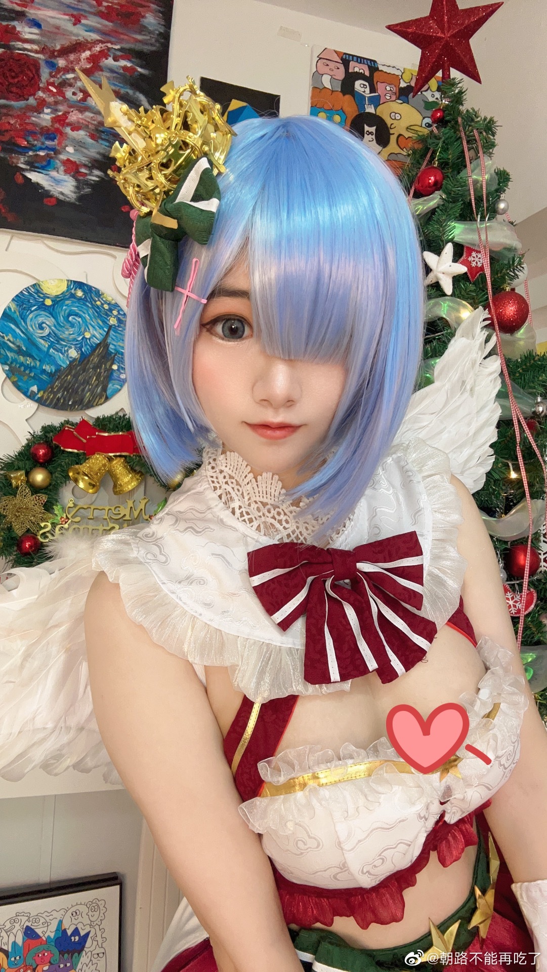 【COS预告】是圣诞蕾姆啦！ 正片12月发哦@朝路不能再吃了 COSPLAY-第3张