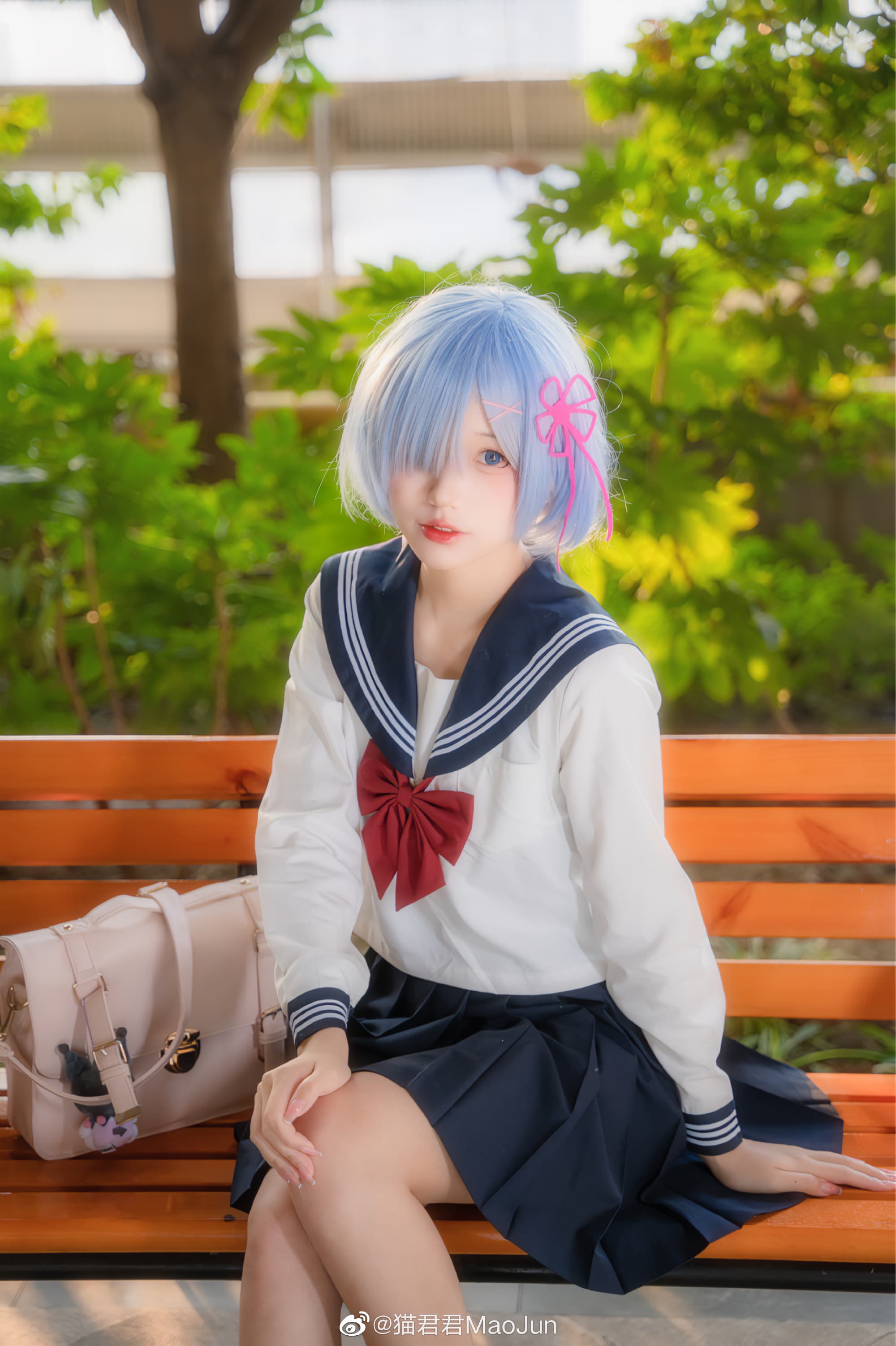 【COS】日落的温柔是每日的心动时刻 蕾姆 @猫君君MaoJun COSPLAY-第1张