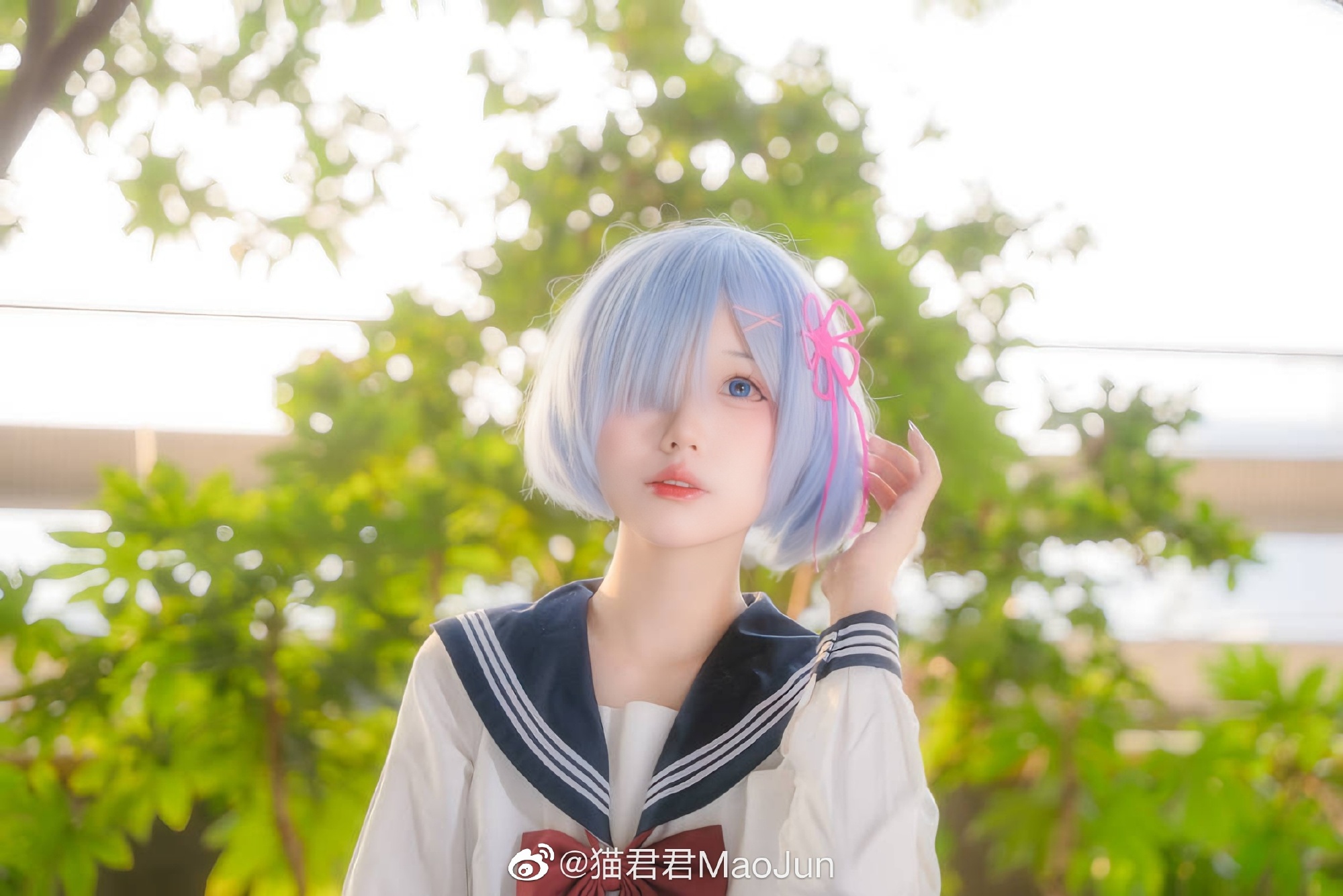 【COS】日落的温柔是每日的心动时刻 蕾姆 @猫君君MaoJun COSPLAY-第2张