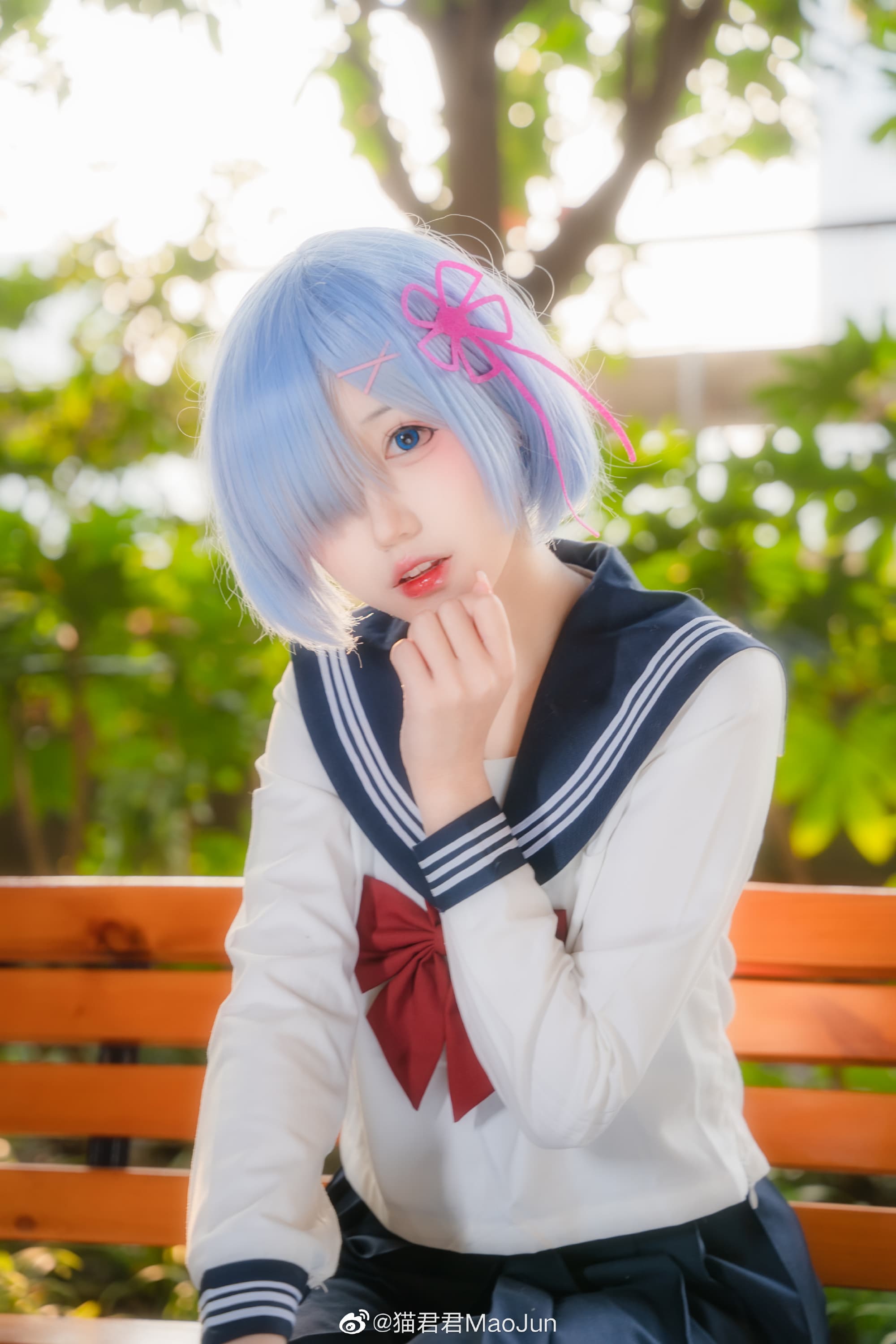 【COS】日落的温柔是每日的心动时刻 蕾姆 @猫君君MaoJun COSPLAY-第6张