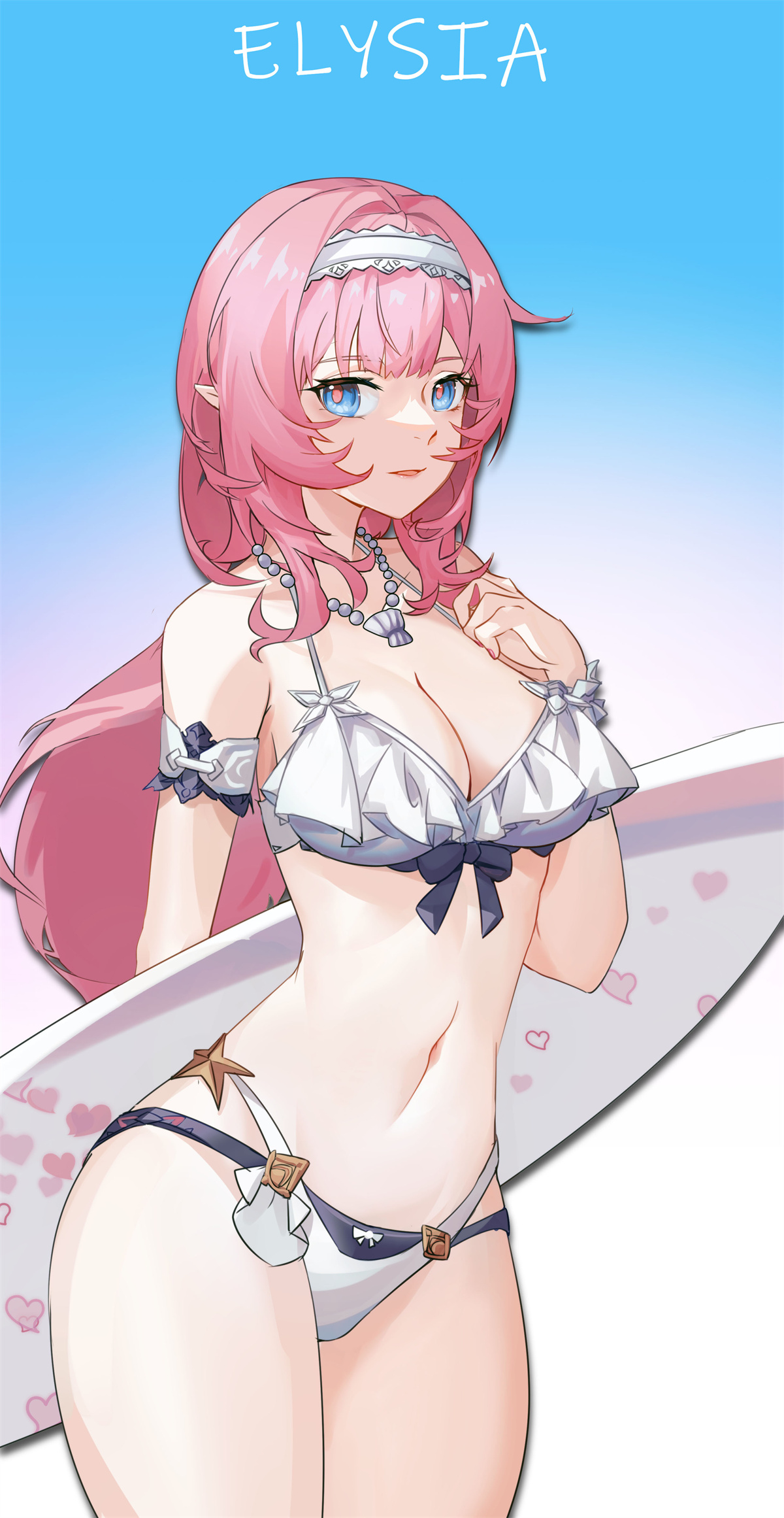 【插画美图】一位可爱迷人又神秘的少女 蹦坏3 爱莉希雅同人角色插画推荐~ P站美图-第3张