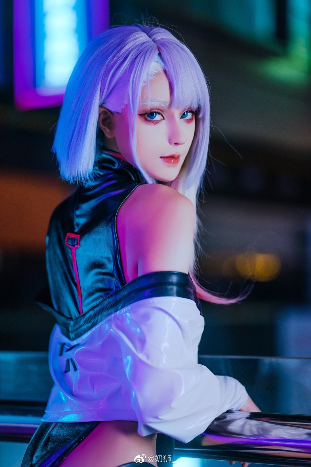 【COS】和我一起上月球吧。 赛博朋克边缘行者 露西lucy@奶狮_ COSPLAY-第2张