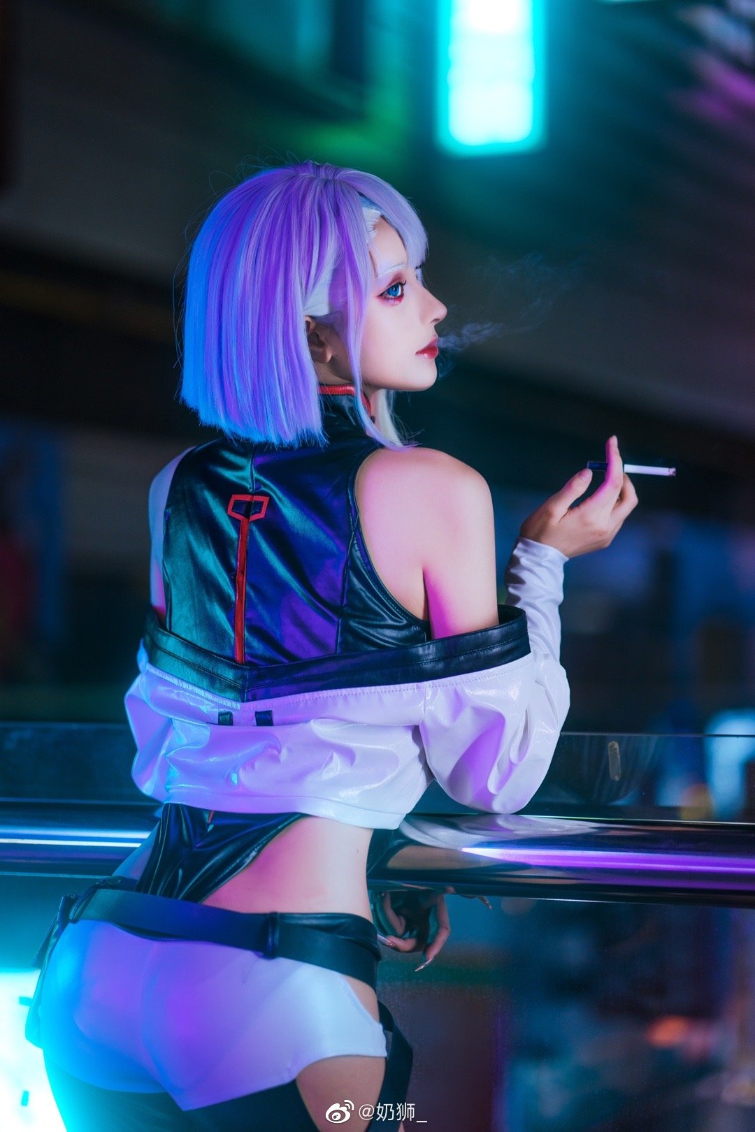 【COS】和我一起上月球吧。 赛博朋克边缘行者 露西lucy@奶狮_ COSPLAY-第6张