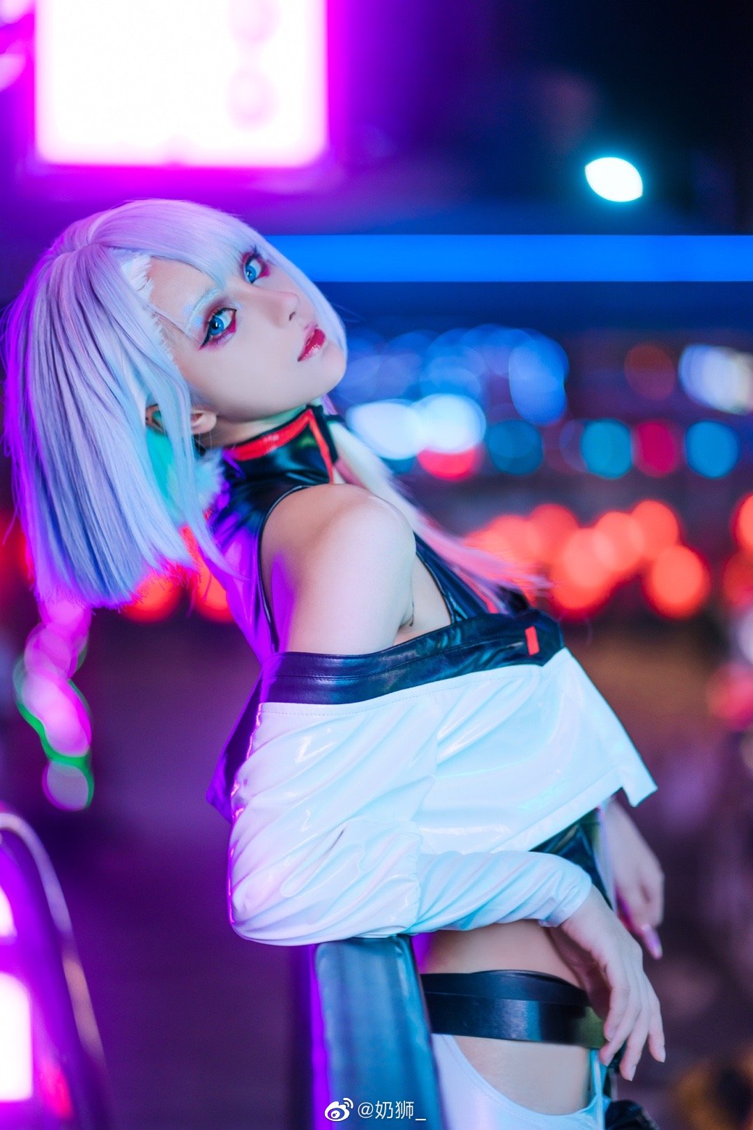 【COS】和我一起上月球吧。 赛博朋克边缘行者 露西lucy@奶狮_ COSPLAY-第8张