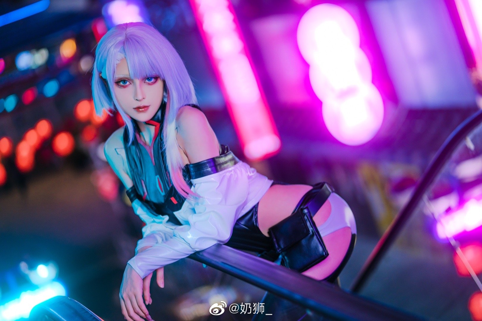 【COS】和我一起上月球吧。 赛博朋克边缘行者 露西lucy@奶狮_ COSPLAY-第9张