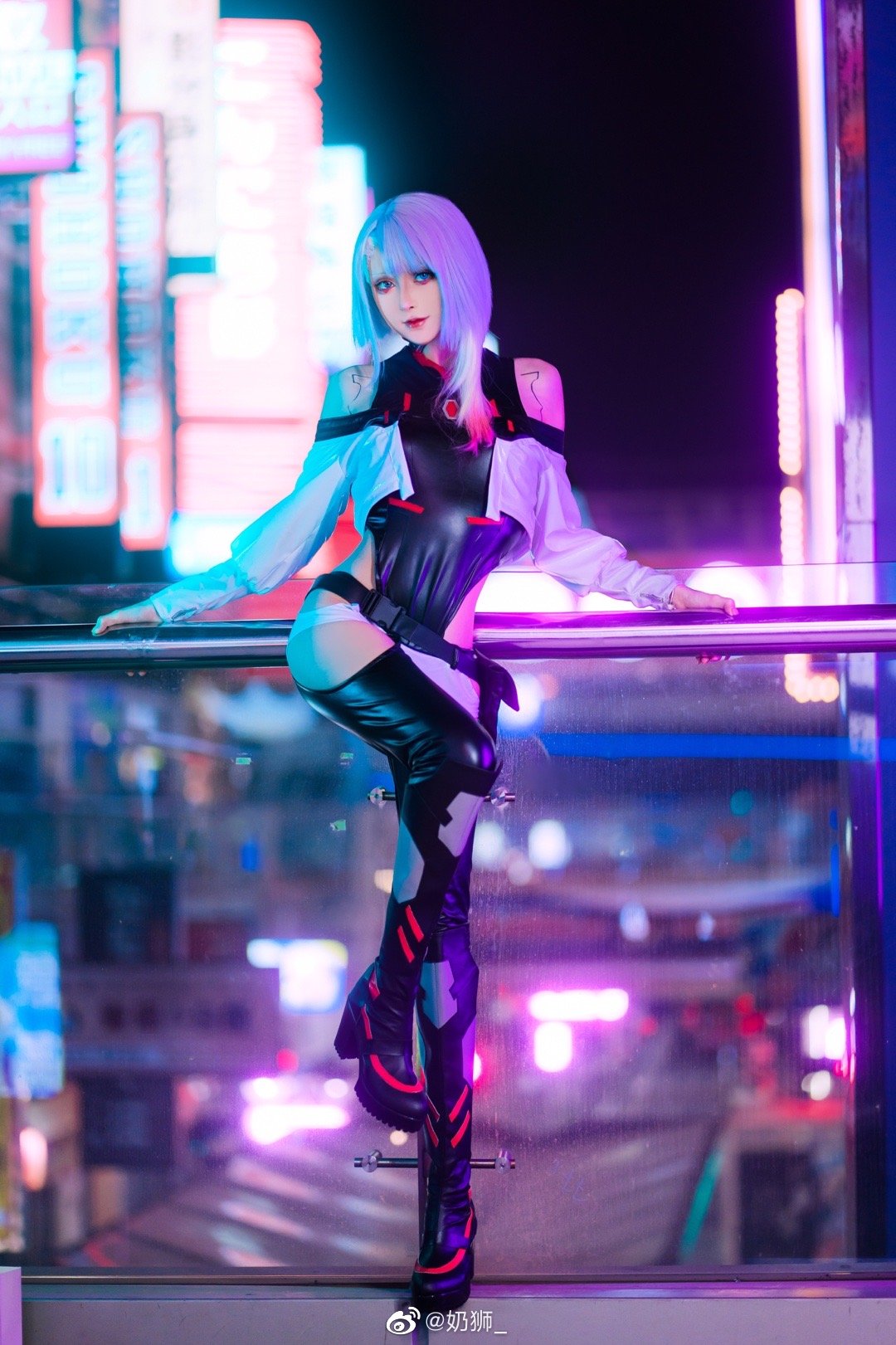【COS】和我一起上月球吧。 赛博朋克边缘行者 露西lucy@奶狮_ COSPLAY-第11张