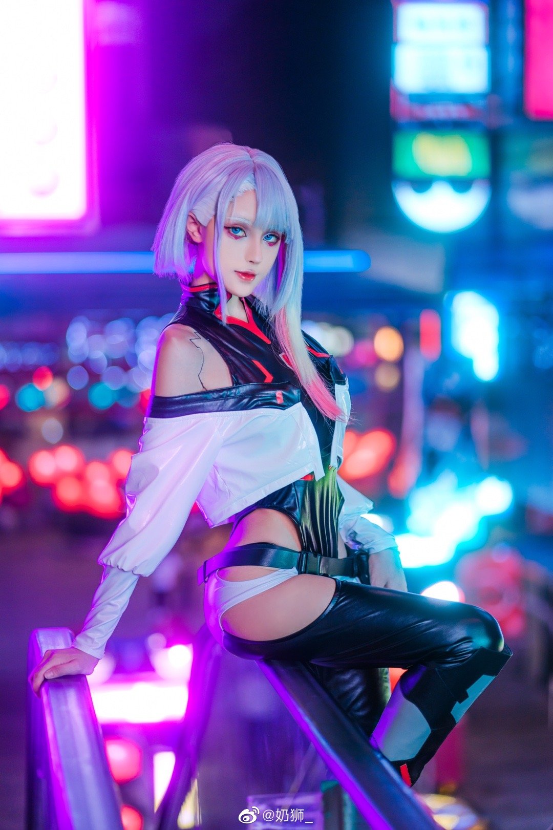 【COS】和我一起上月球吧。 赛博朋克边缘行者 露西lucy@奶狮_ COSPLAY-第13张