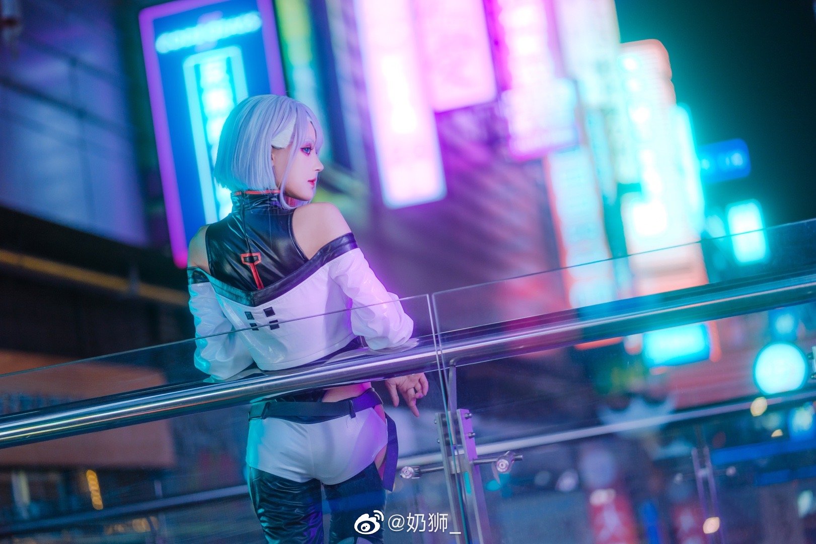 【COS】和我一起上月球吧。 赛博朋克边缘行者 露西lucy@奶狮_ COSPLAY-第15张