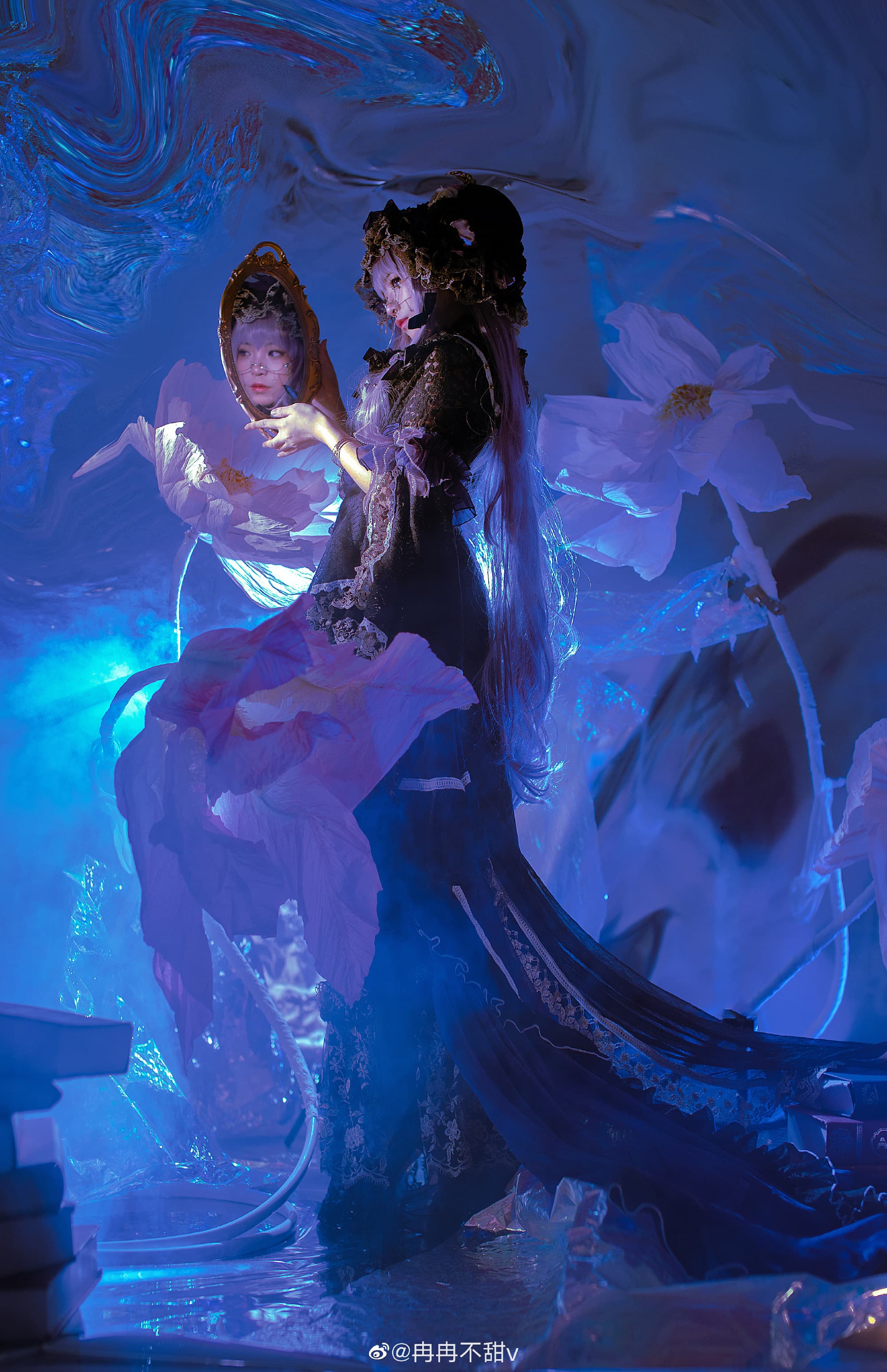 【COS】一百年来，每天都过着与书为伍的日子。居住在恶魔栖息的红魔馆，被称为红魔馆的头脑。 东方project 帕秋莉·诺蕾姬@冉冉不甜v COSPLAY-第9张