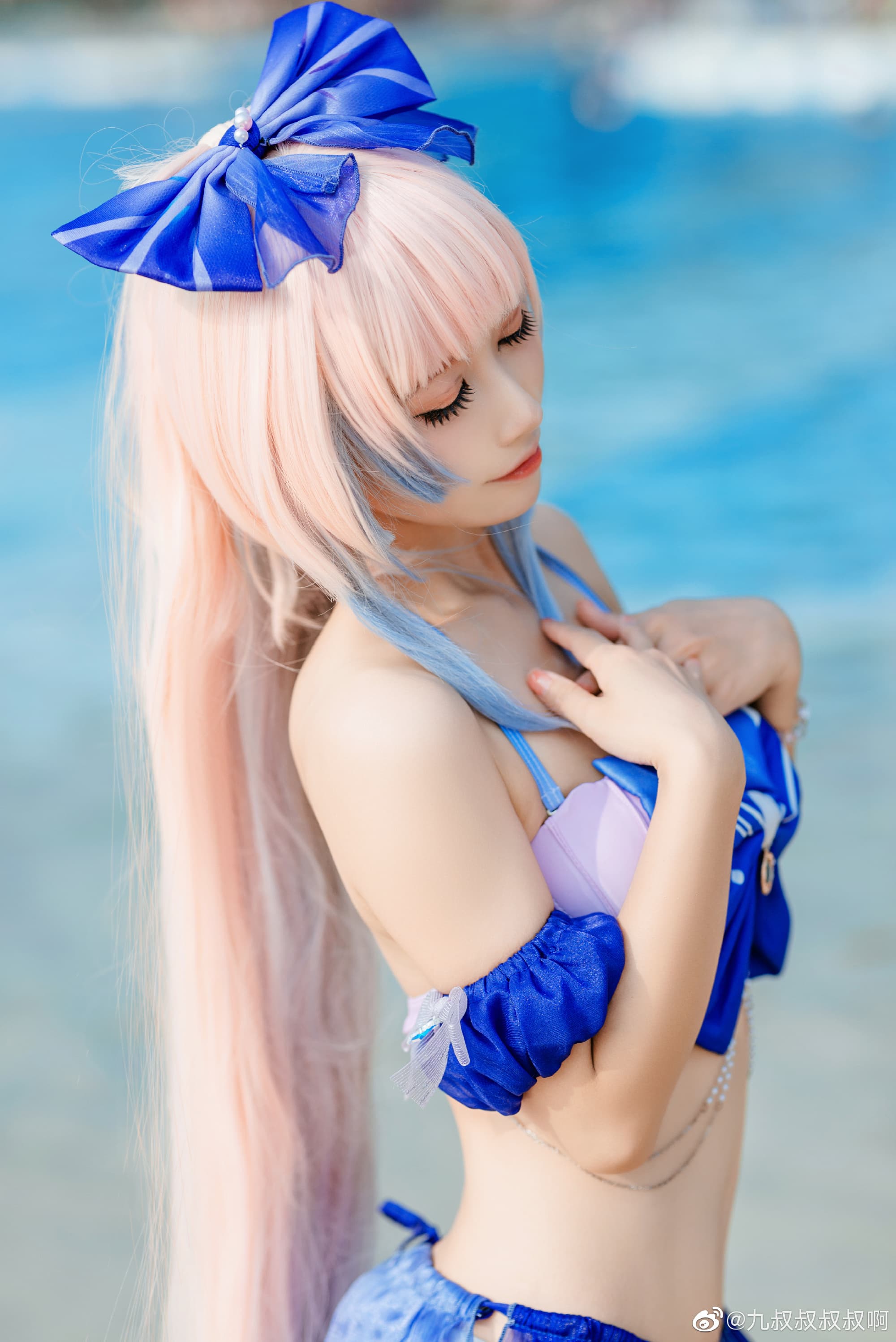 【COS】海中的游鱼，也有自己的方向 原神 珊瑚宫心海@九叔叔叔叔啊 COSPLAY-第1张