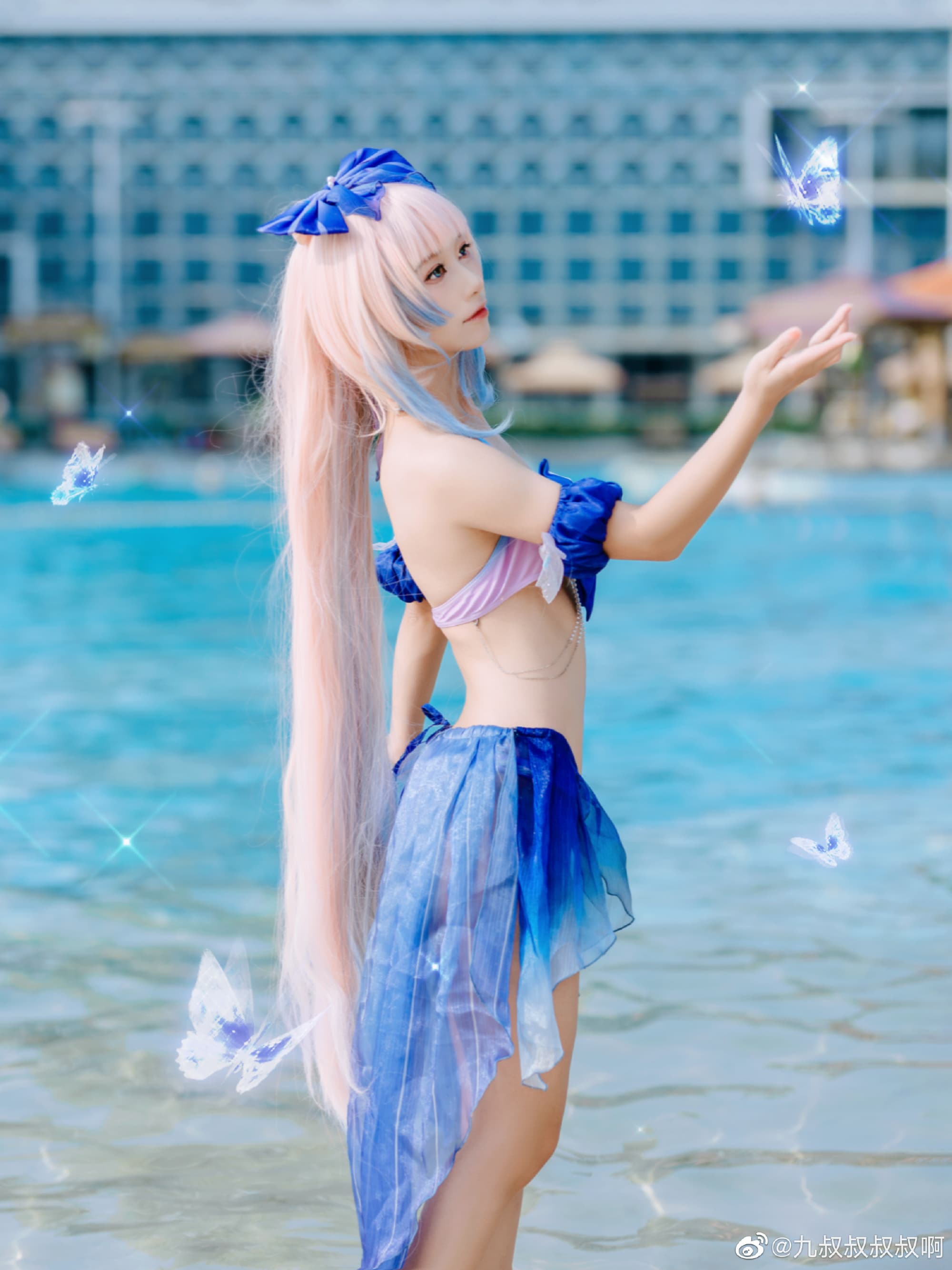 【COS】海中的游鱼，也有自己的方向 原神 珊瑚宫心海@九叔叔叔叔啊 COSPLAY-第4张