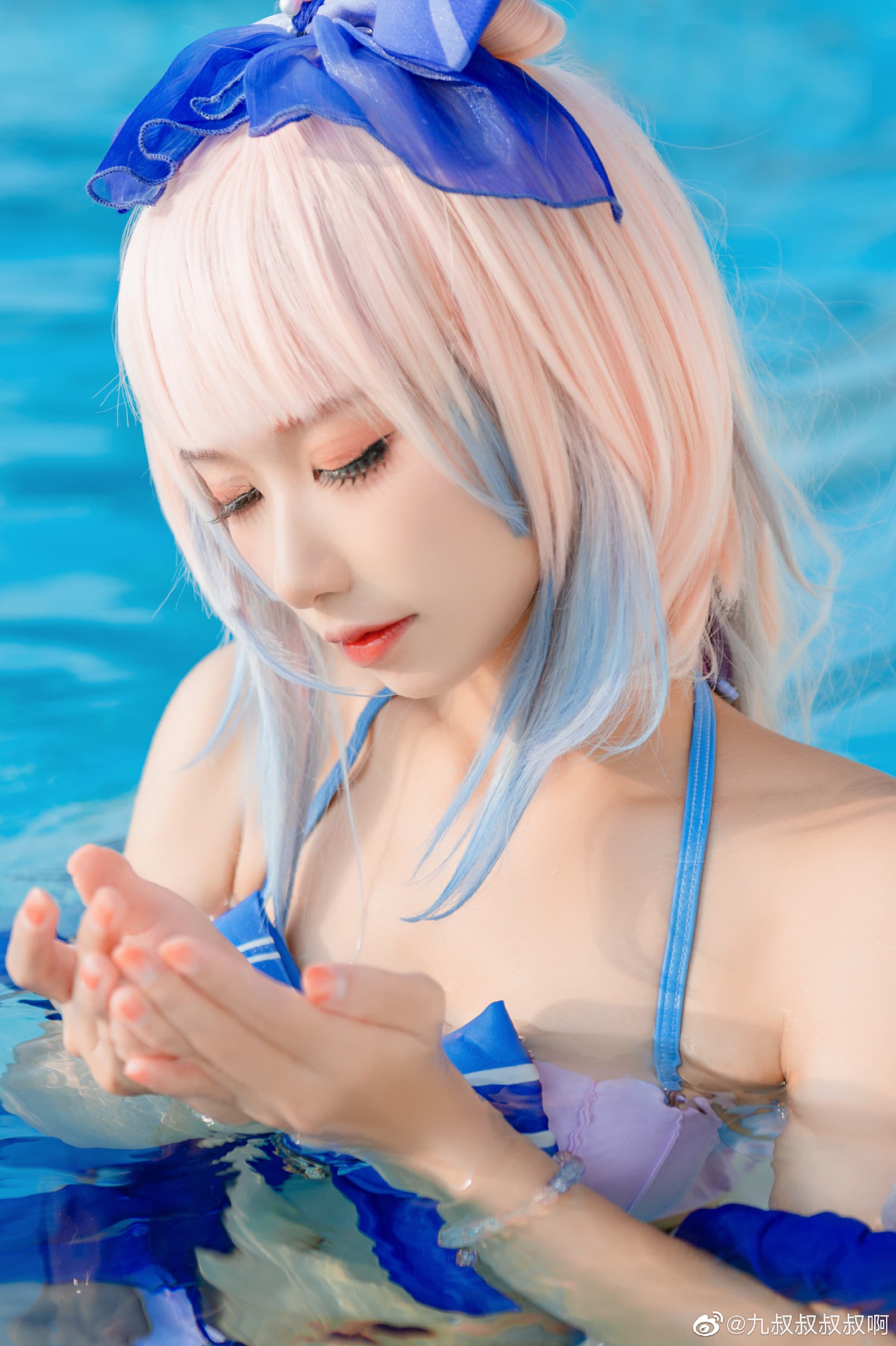 【COS】海中的游鱼，也有自己的方向 原神 珊瑚宫心海@九叔叔叔叔啊 COSPLAY-第6张