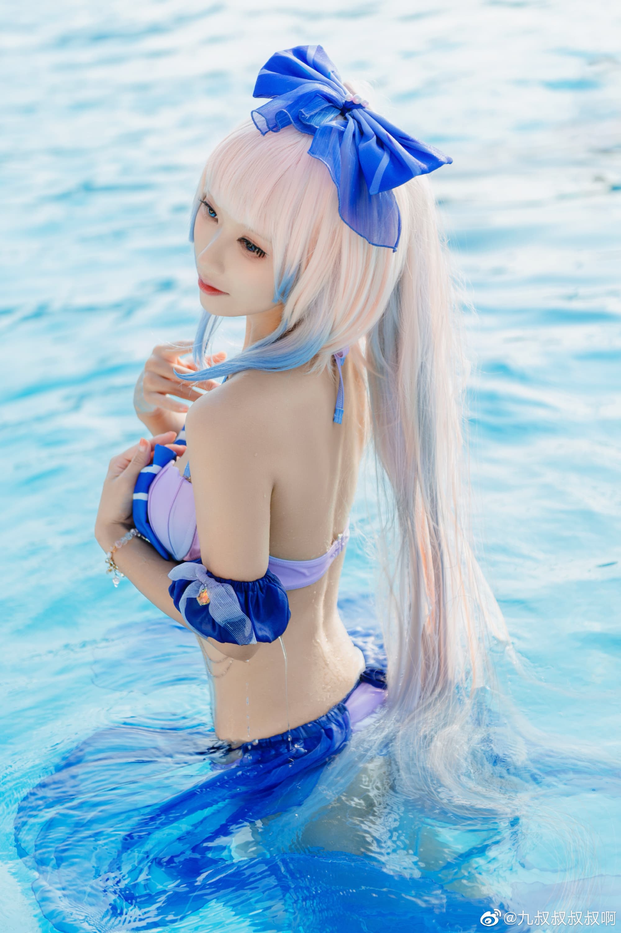 【COS】海中的游鱼，也有自己的方向 原神 珊瑚宫心海@九叔叔叔叔啊 COSPLAY-第7张