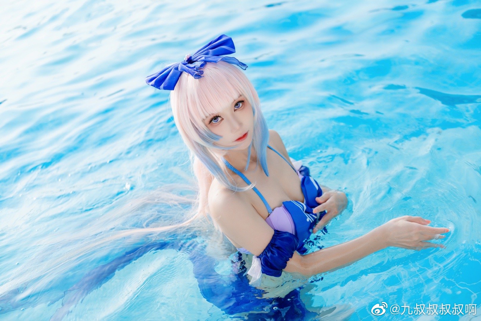 【COS】海中的游鱼，也有自己的方向 原神 珊瑚宫心海@九叔叔叔叔啊 COSPLAY-第9张