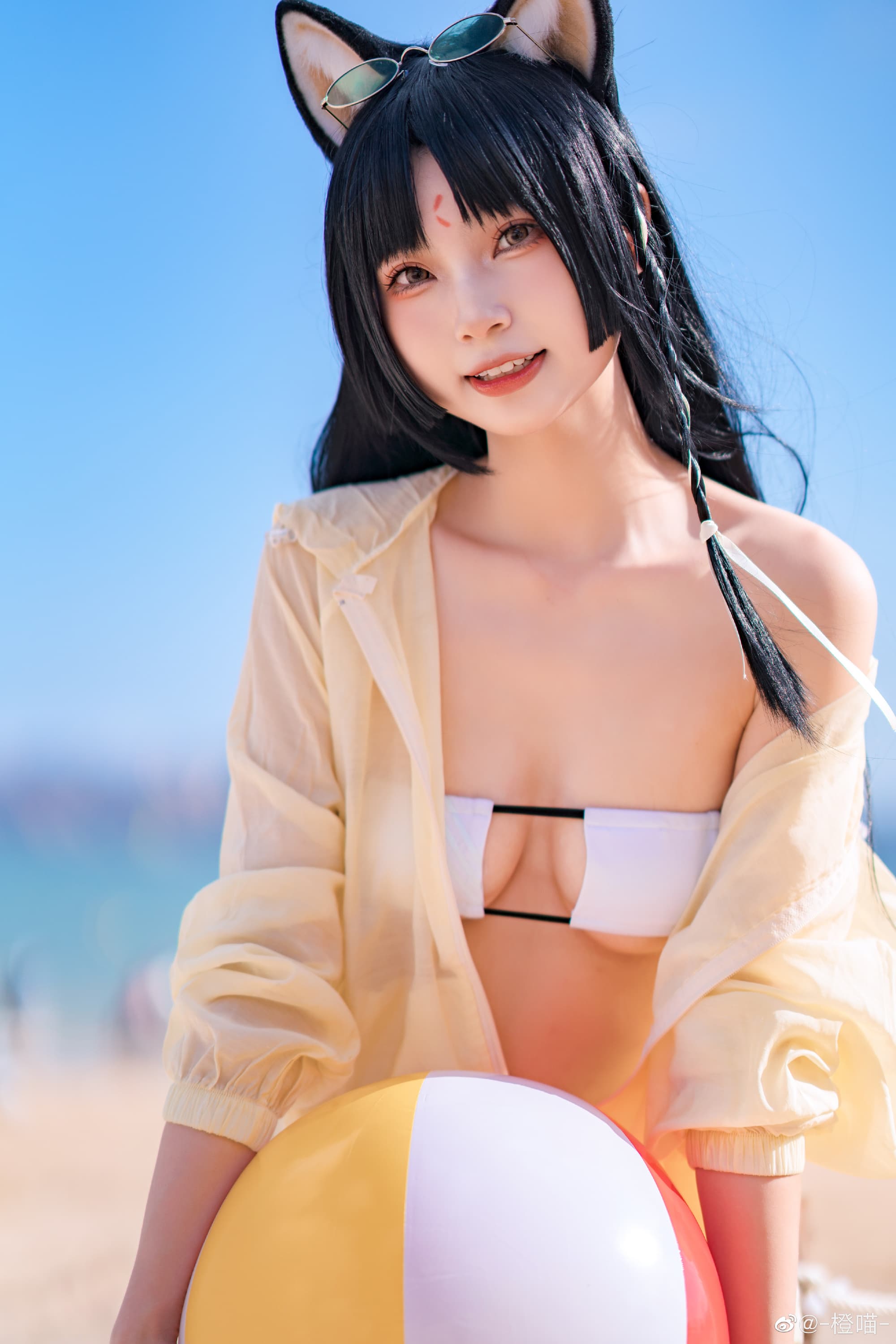 【COS】小森来也！博士，有小森在，你便安心做事罢！ 明日方舟 嵯峨 泳装@-橙喵- COSPLAY-第6张