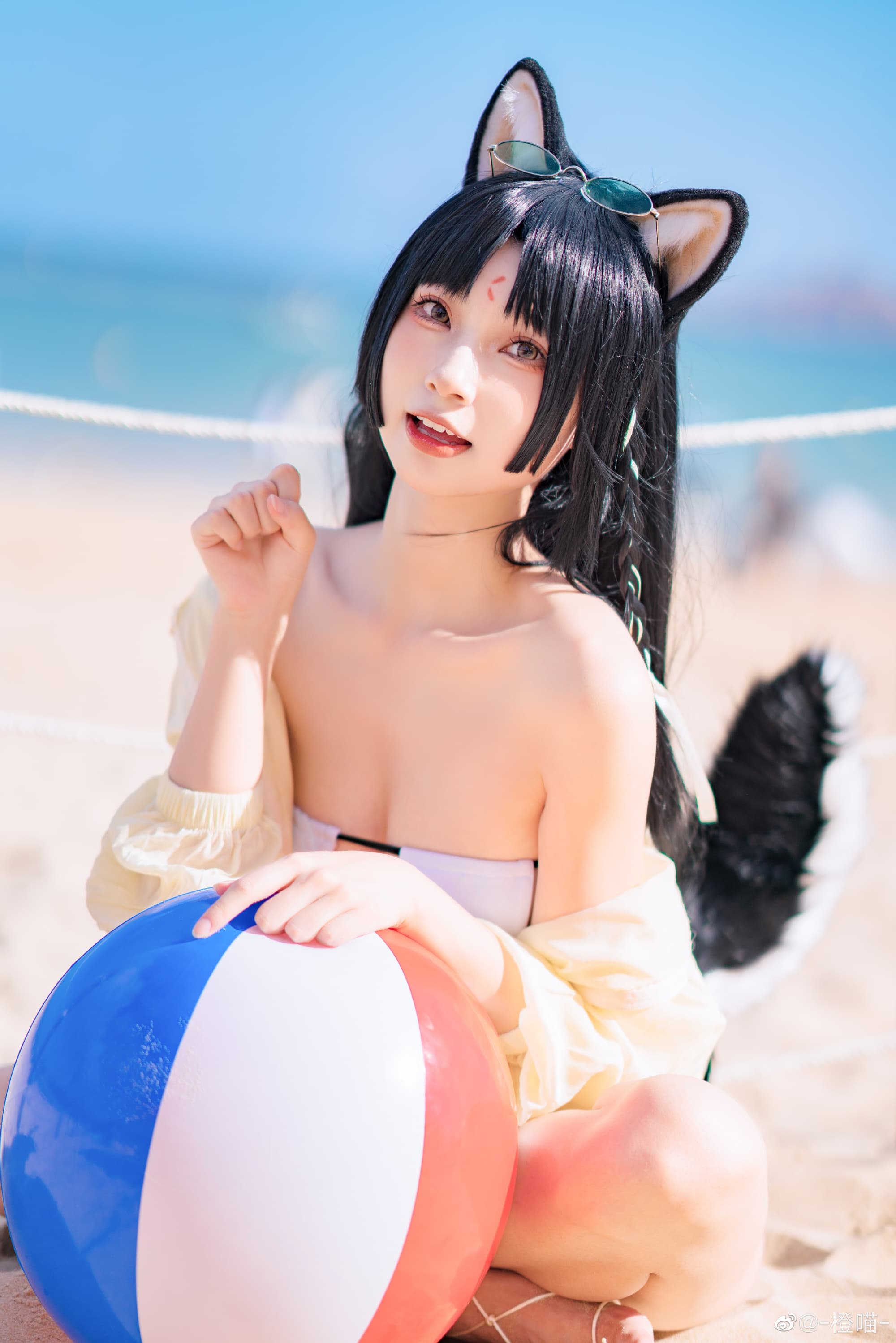 【COS】小森来也！博士，有小森在，你便安心做事罢！ 明日方舟 嵯峨 泳装@-橙喵- COSPLAY-第9张
