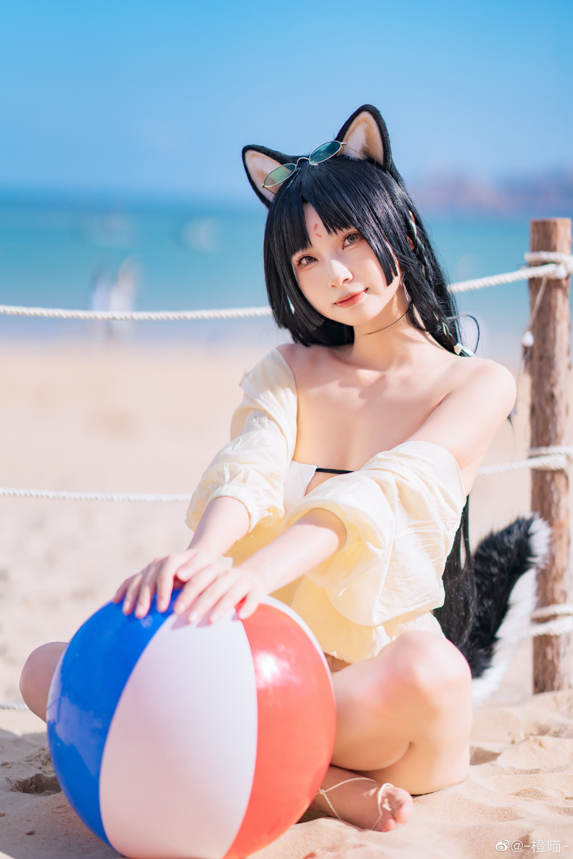 【COS】小森来也！博士，有小森在，你便安心做事罢！ 明日方舟 嵯峨 泳装@-橙喵- COSPLAY-第10张
