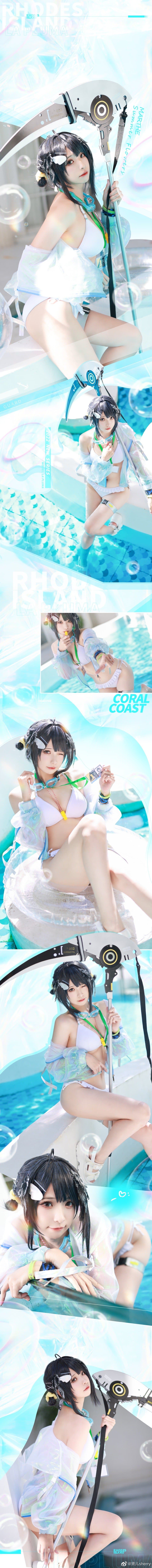 【COS】博士要和我比赛游泳吗？ 明日方舟 羽毛笔 夏卉 FA210@贤儿sherry COSPLAY-第5张