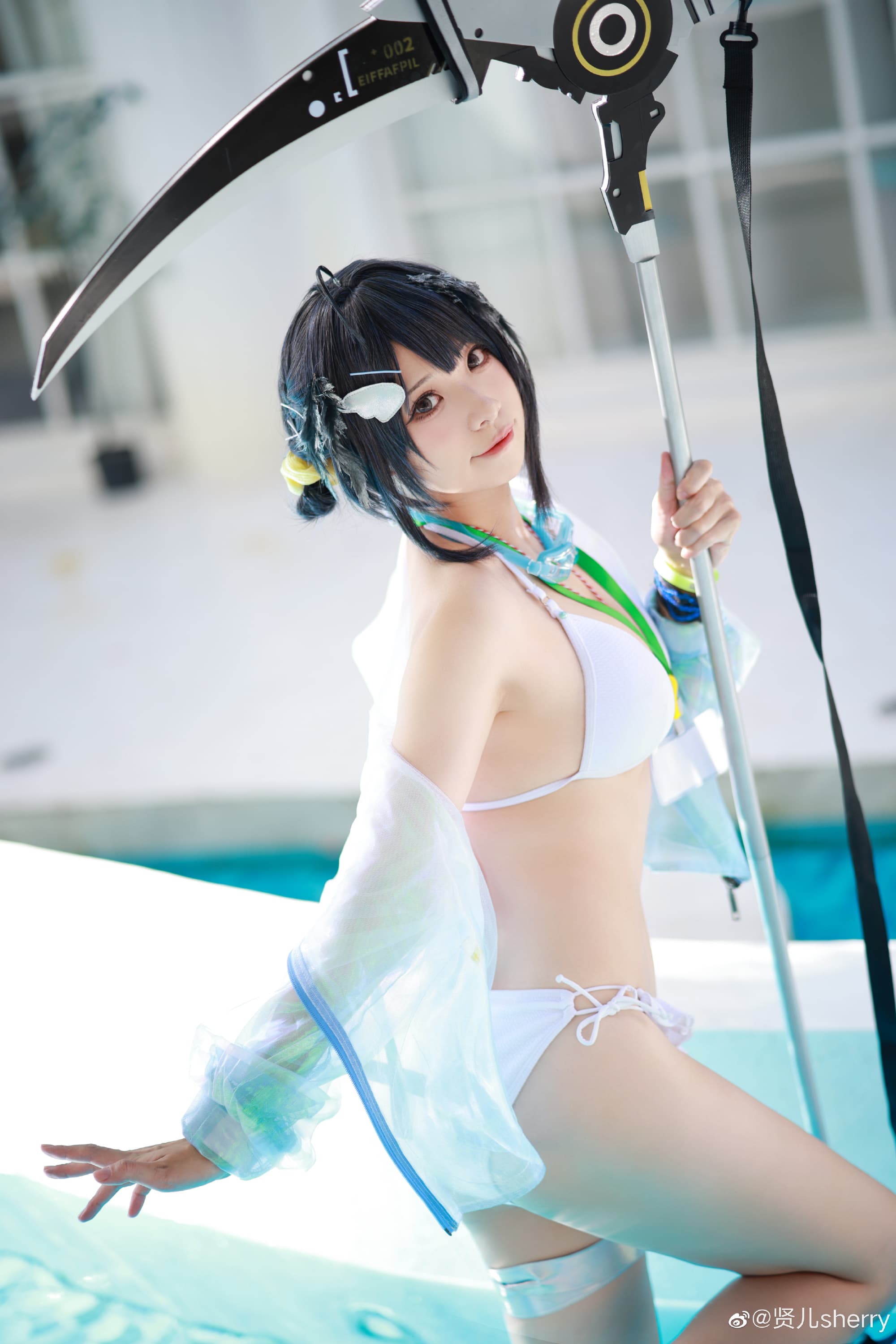 【COS】博士要和我比赛游泳吗？ 明日方舟 羽毛笔 夏卉 FA210@贤儿sherry COSPLAY-第11张