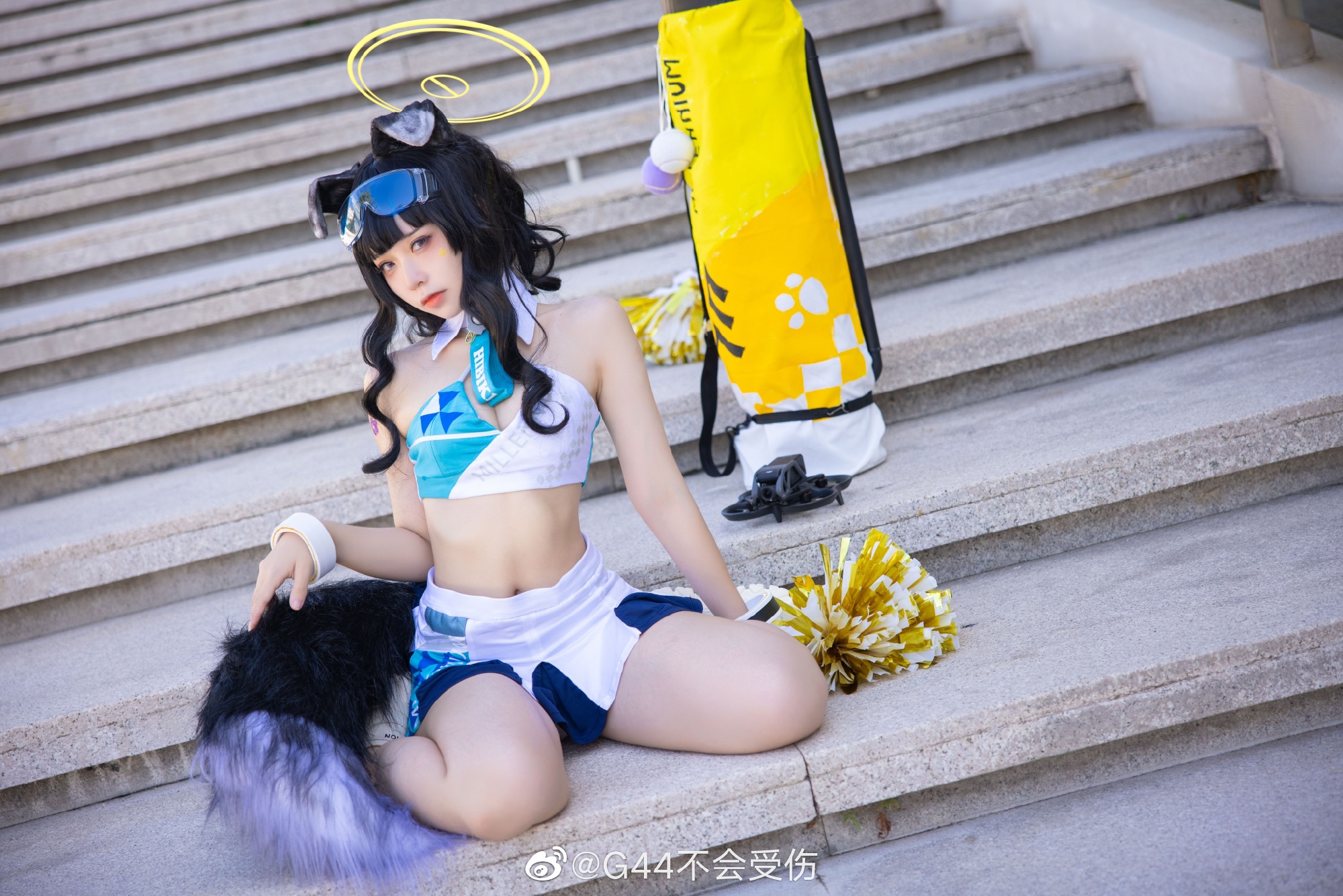 响－拉拉队 碧蓝档案@G44不会受伤 COSPLAY-第1张