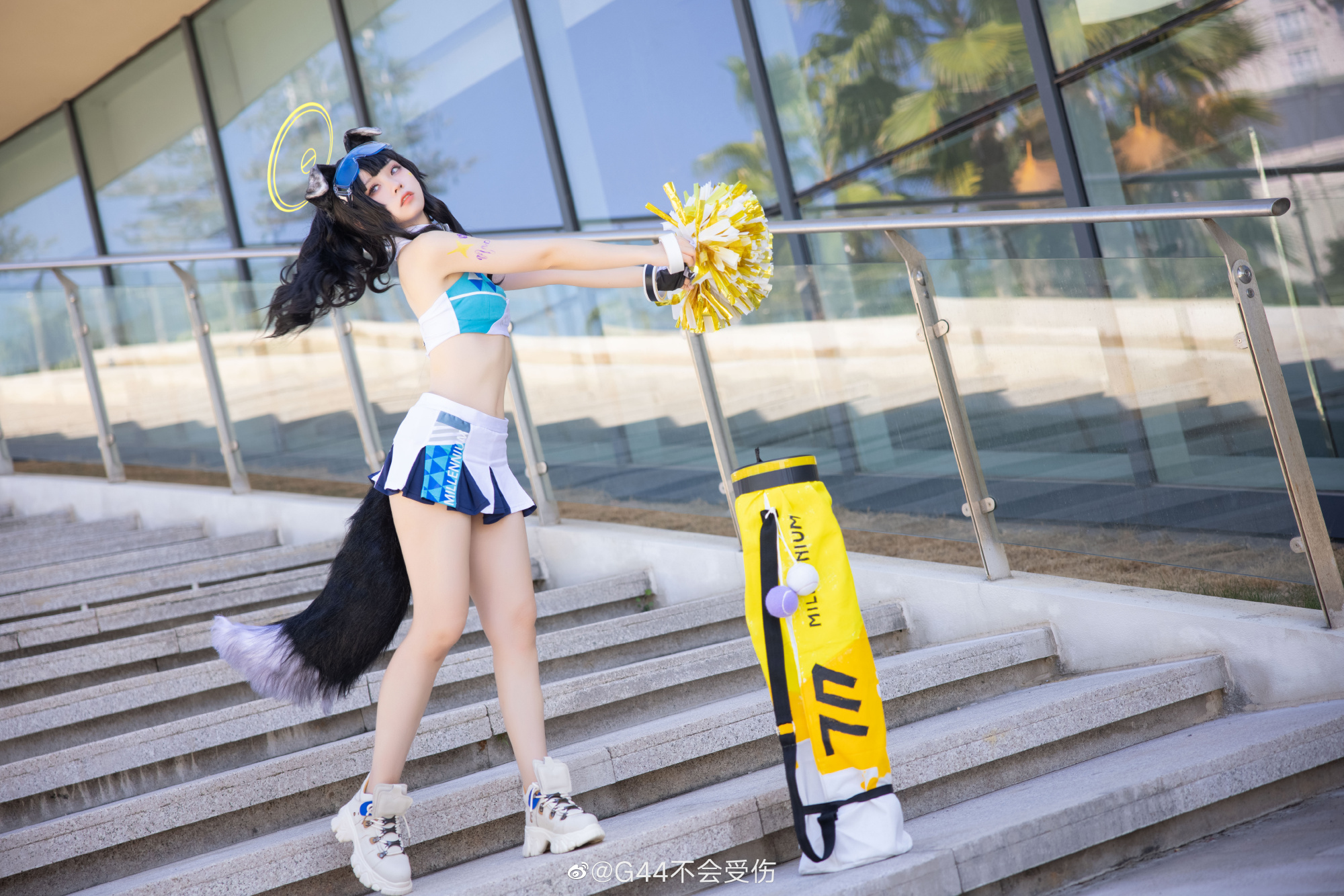 响－拉拉队 碧蓝档案@G44不会受伤 COSPLAY-第3张