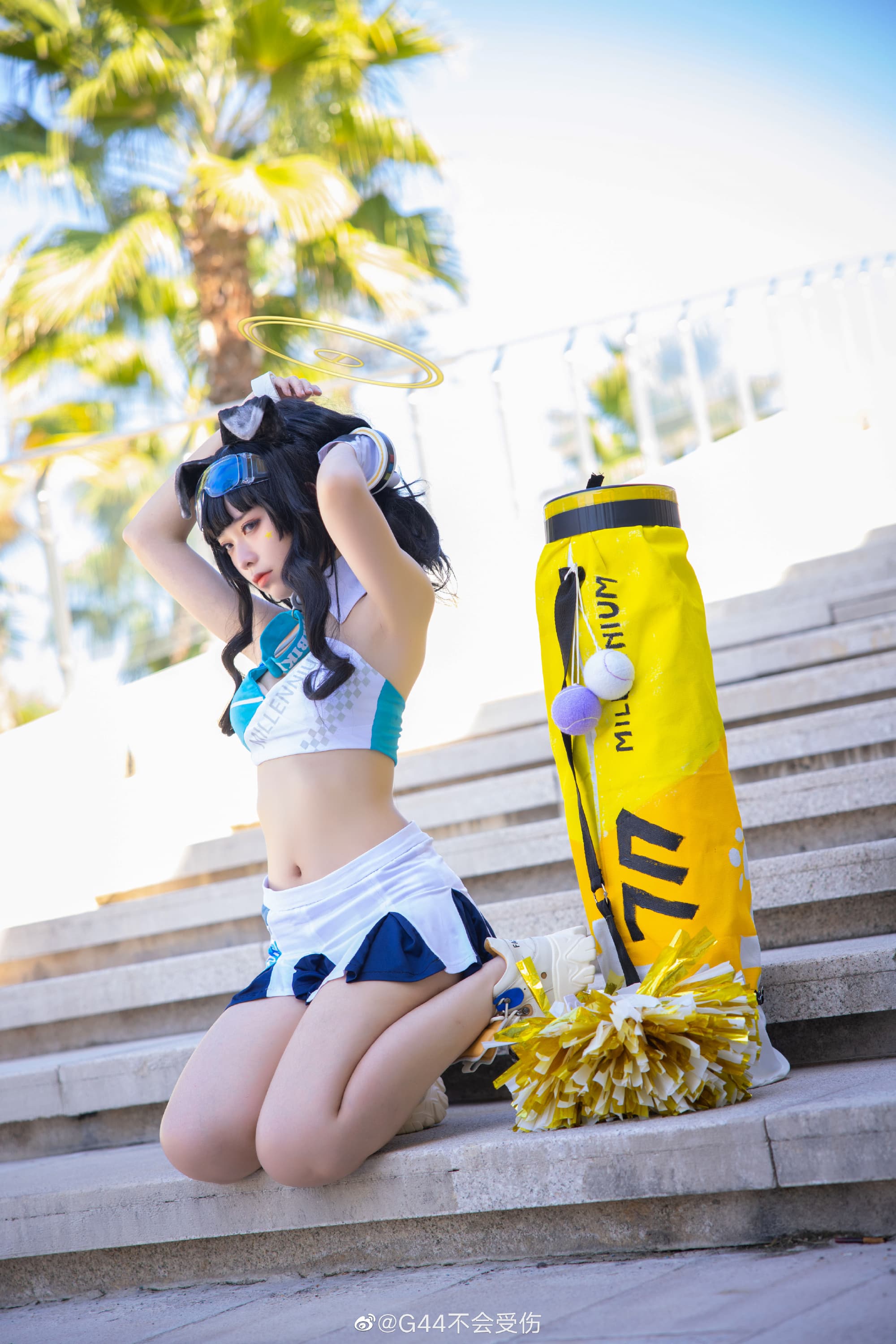 响－拉拉队 碧蓝档案@G44不会受伤 COSPLAY-第8张