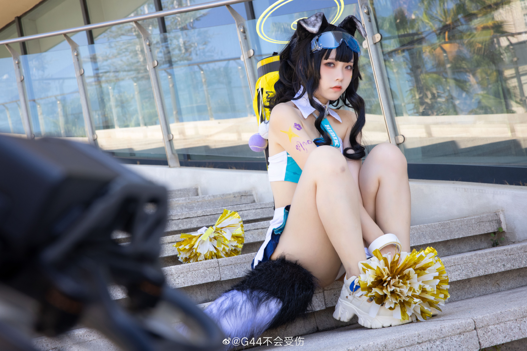 响－拉拉队 碧蓝档案@G44不会受伤 COSPLAY-第9张