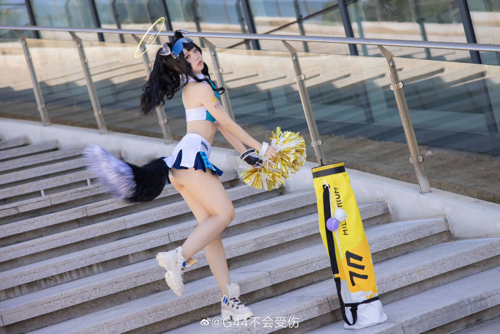 响－拉拉队 碧蓝档案@G44不会受伤 COSPLAY-第10张