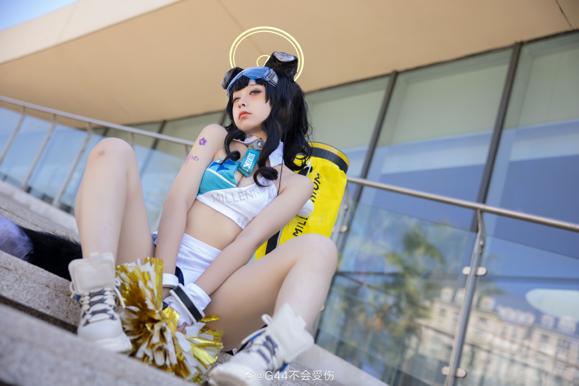 响－拉拉队 碧蓝档案@G44不会受伤 COSPLAY-第11张
