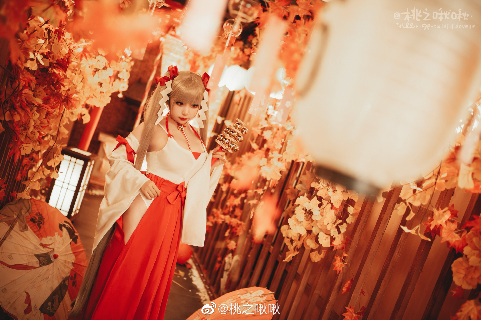 【COS】我准备了一些茶点，来一起享用吧？ 碧蓝航线cos 可畏·巫女@桃之啾啾 COSPLAY-第2张