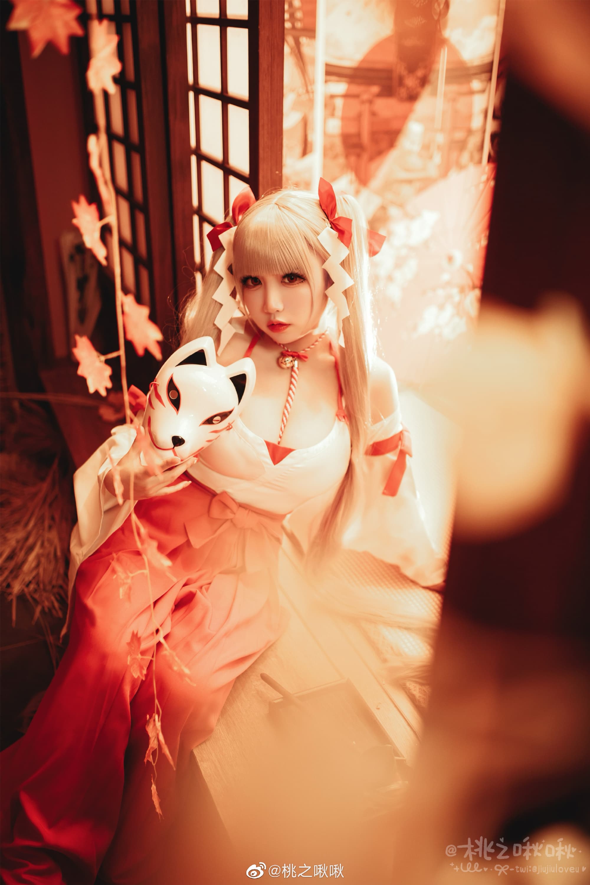 【COS】我准备了一些茶点，来一起享用吧？ 碧蓝航线cos 可畏·巫女@桃之啾啾 COSPLAY-第8张