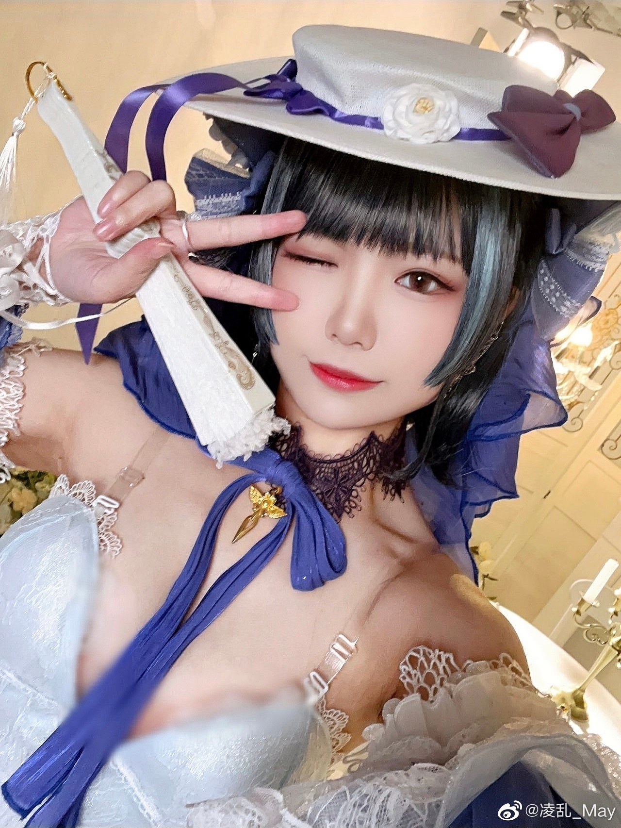 柴郡「冰雪公主」🐱🥰 ​​​@凌乱_May COSPLAY-第3张