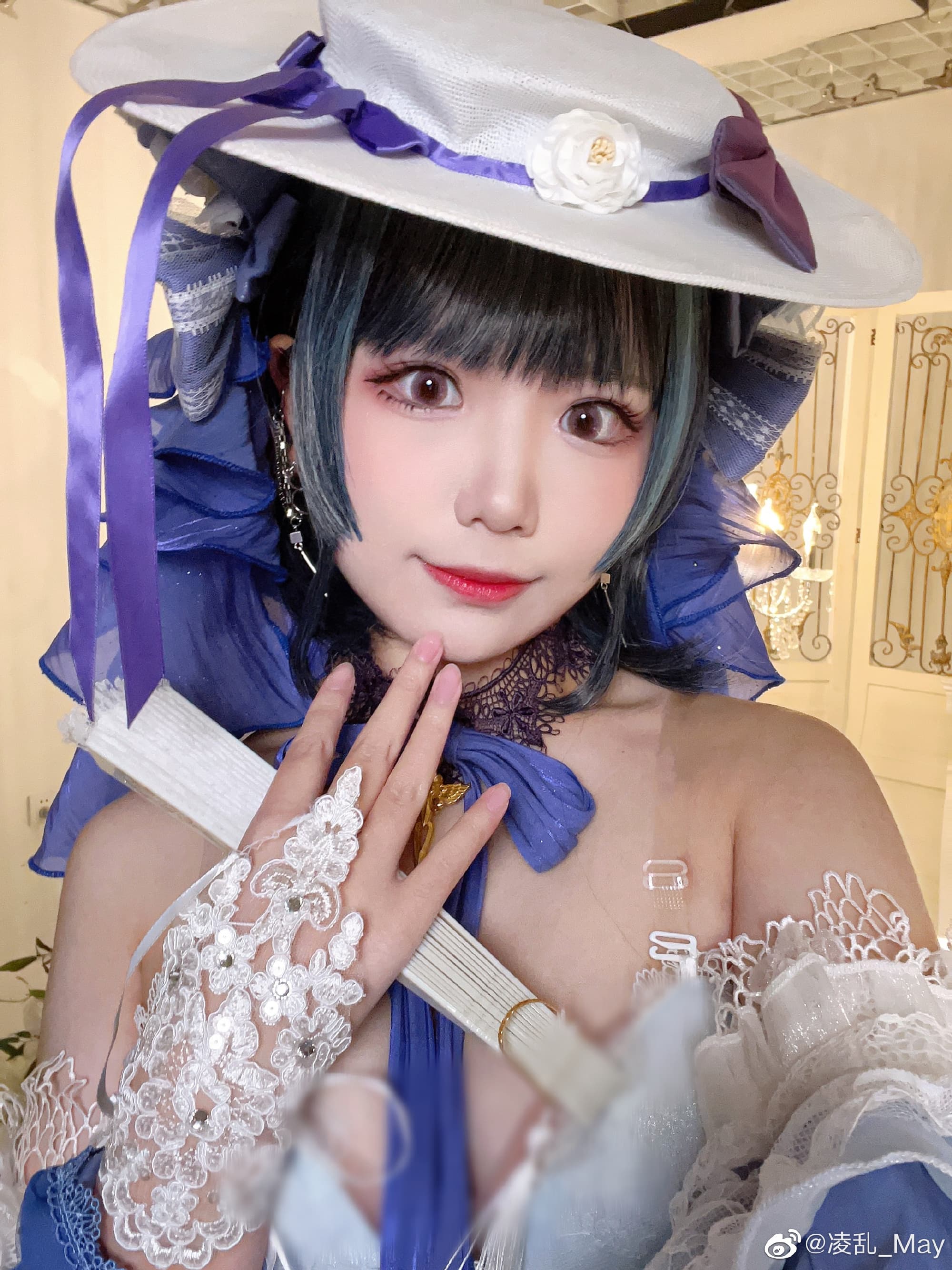 柴郡「冰雪公主」🐱🥰 ​​​@凌乱_May COSPLAY-第4张