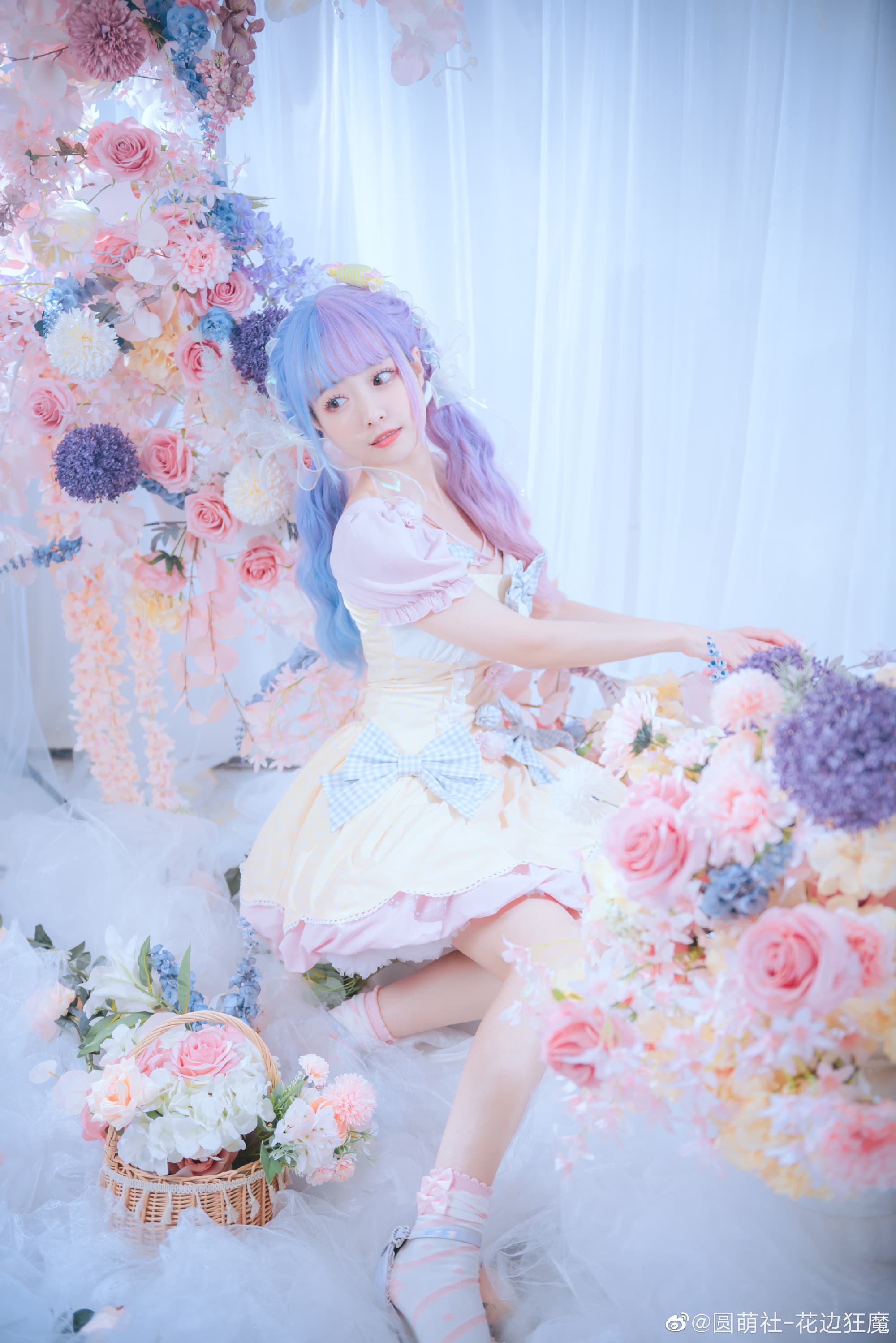 【lolita】昨晚我的梦里，有花也有你 @圆萌社-花边狂魔 LOLITA-第1张