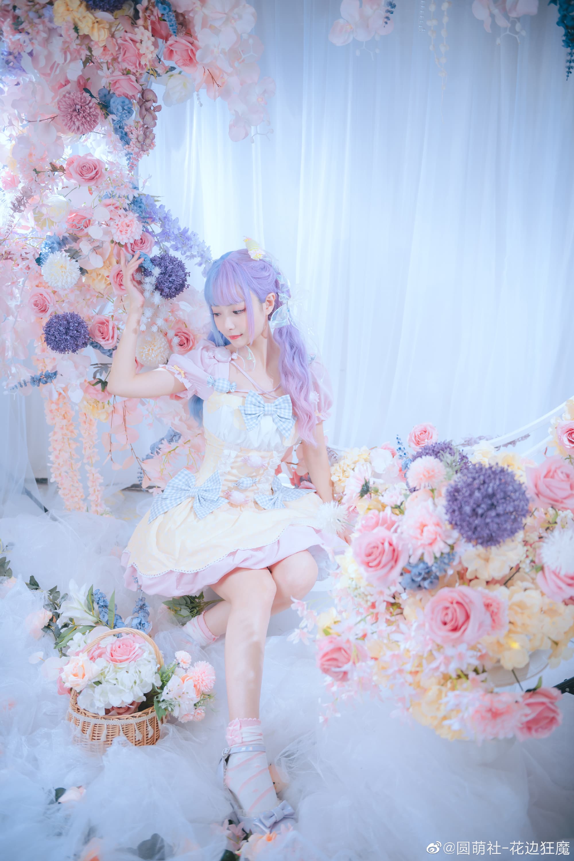 【lolita】昨晚我的梦里，有花也有你 @圆萌社-花边狂魔 LOLITA-第2张
