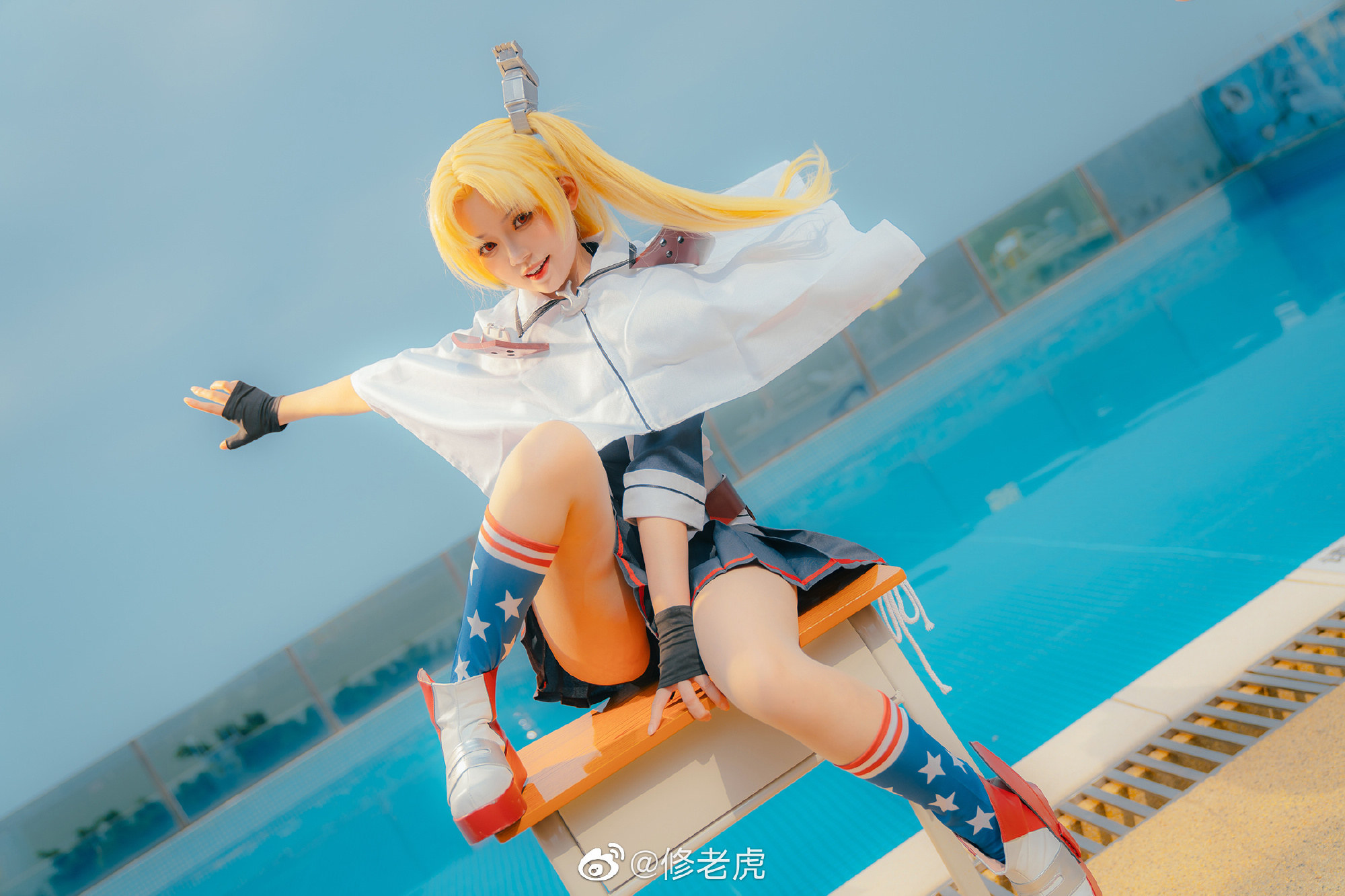 为什么你们都叫我克爹啊！ 碧蓝航线 克利夫兰@修老虎 COSPLAY-第4张