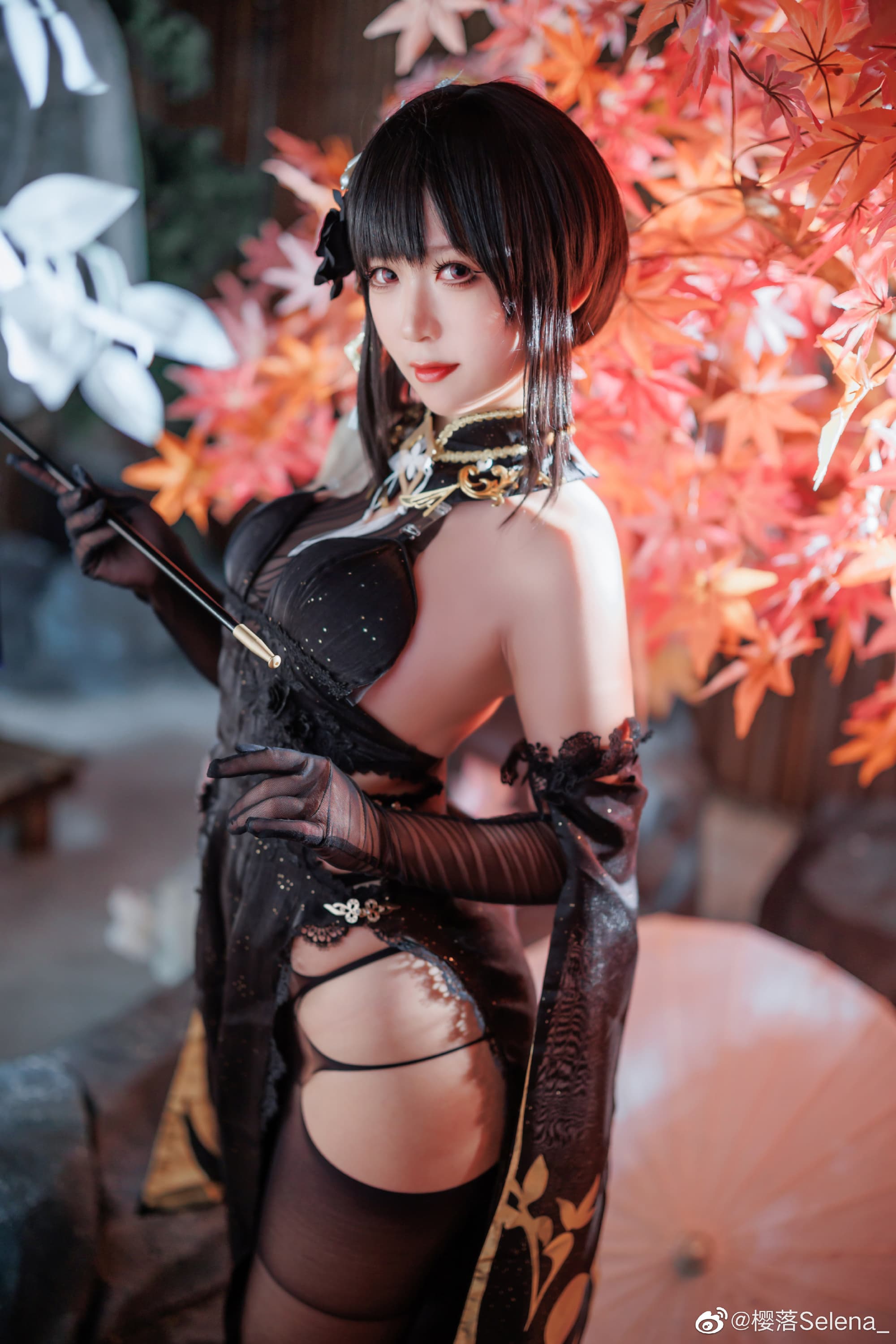 【COS】今晚的风景甚是美丽 碧蓝航线 黑镇海@樱落Selena_ COSPLAY-第1张