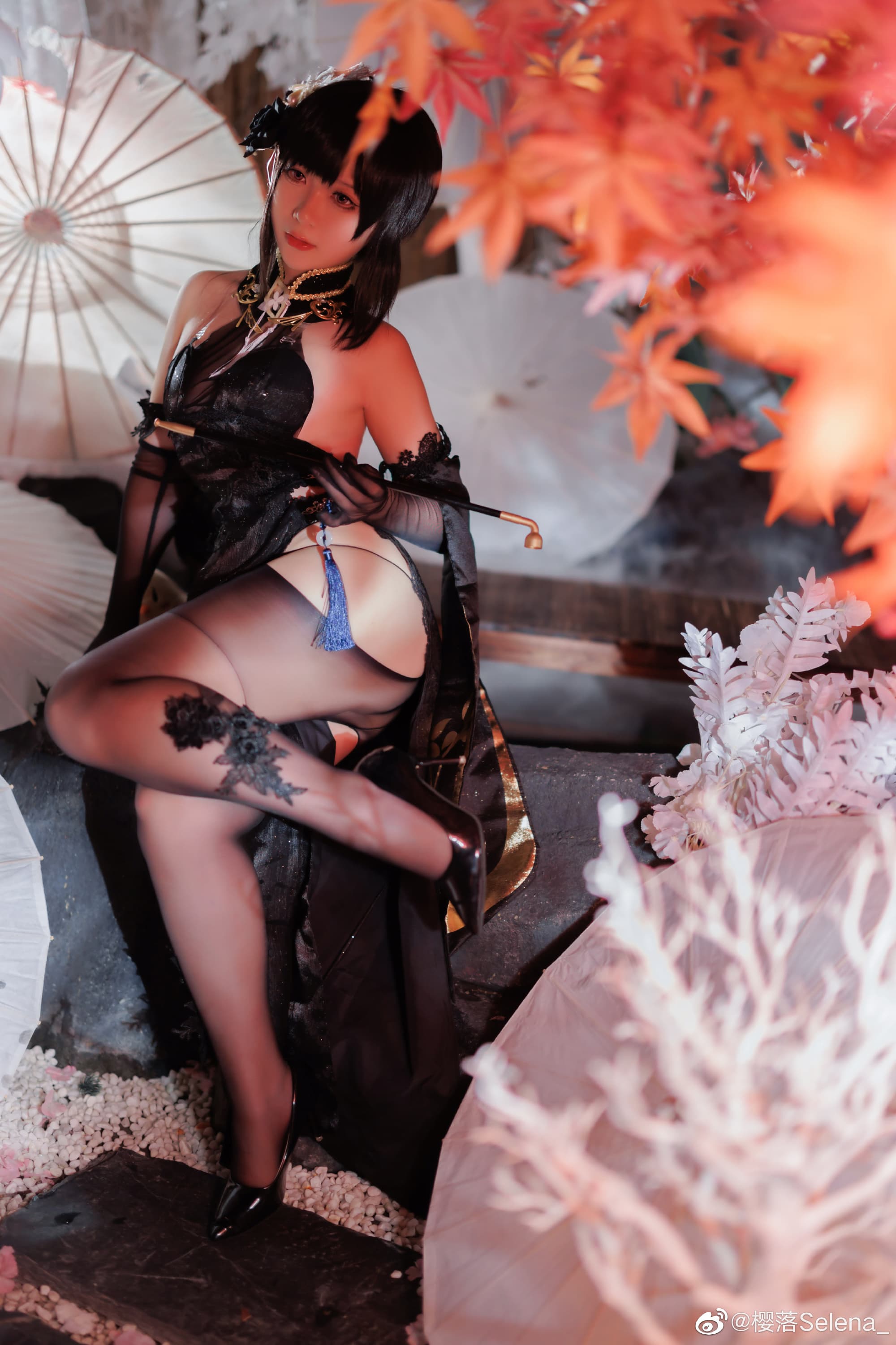 【COS】今晚的风景甚是美丽 碧蓝航线 黑镇海@樱落Selena_ COSPLAY-第2张