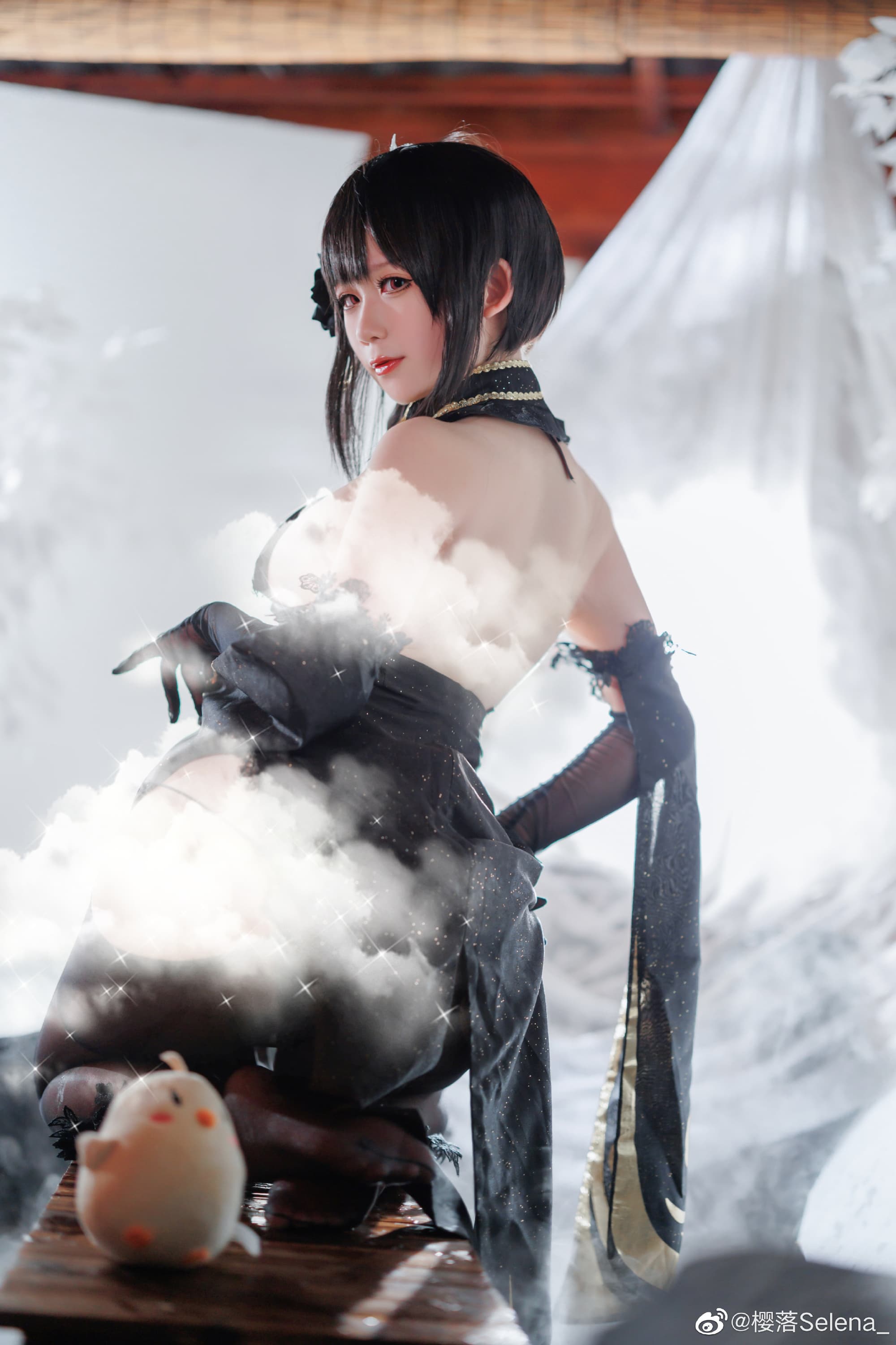 【COS】今晚的风景甚是美丽 碧蓝航线 黑镇海@樱落Selena_ COSPLAY-第3张