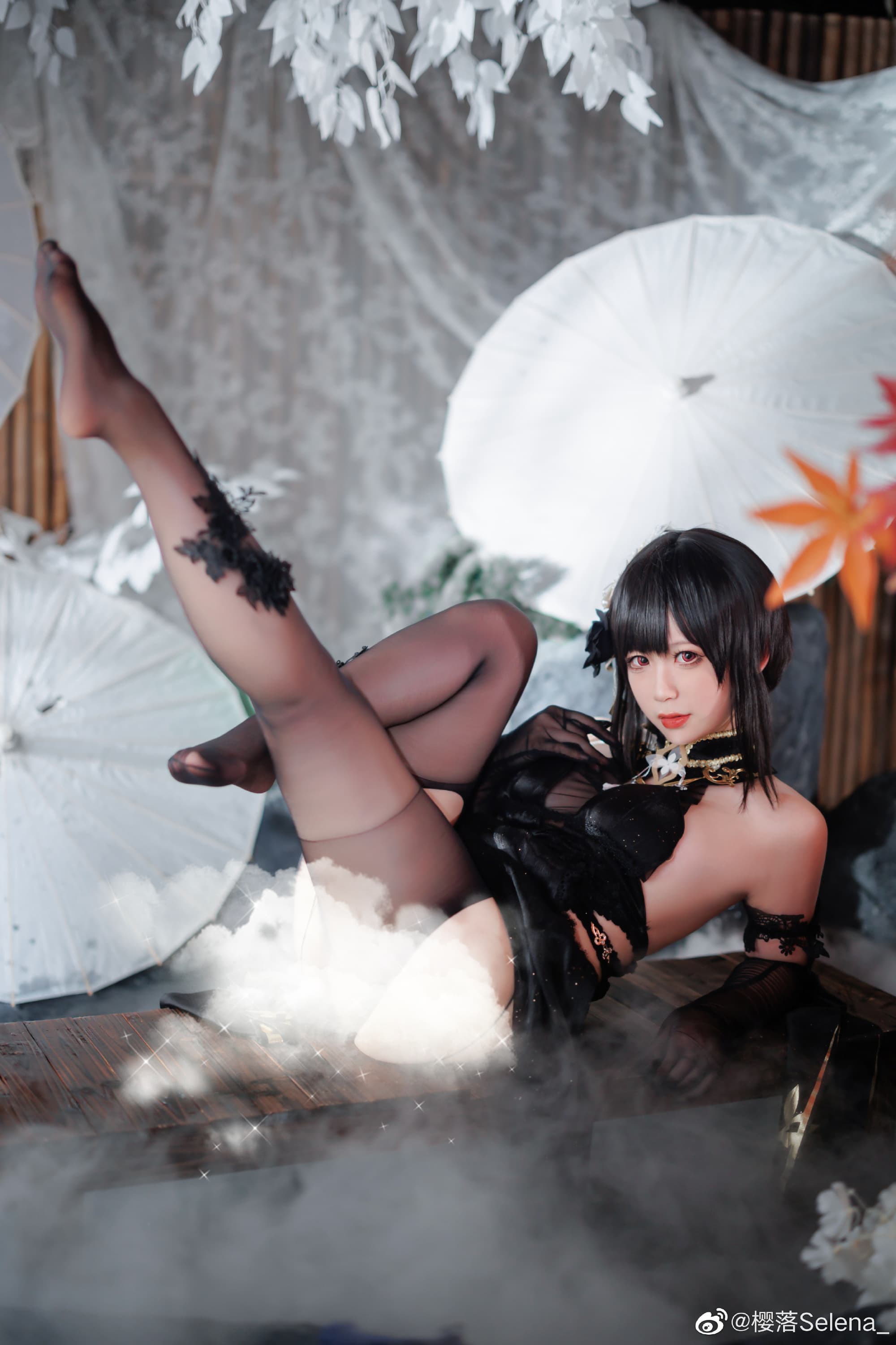 【COS】今晚的风景甚是美丽 碧蓝航线 黑镇海@樱落Selena_ COSPLAY-第4张