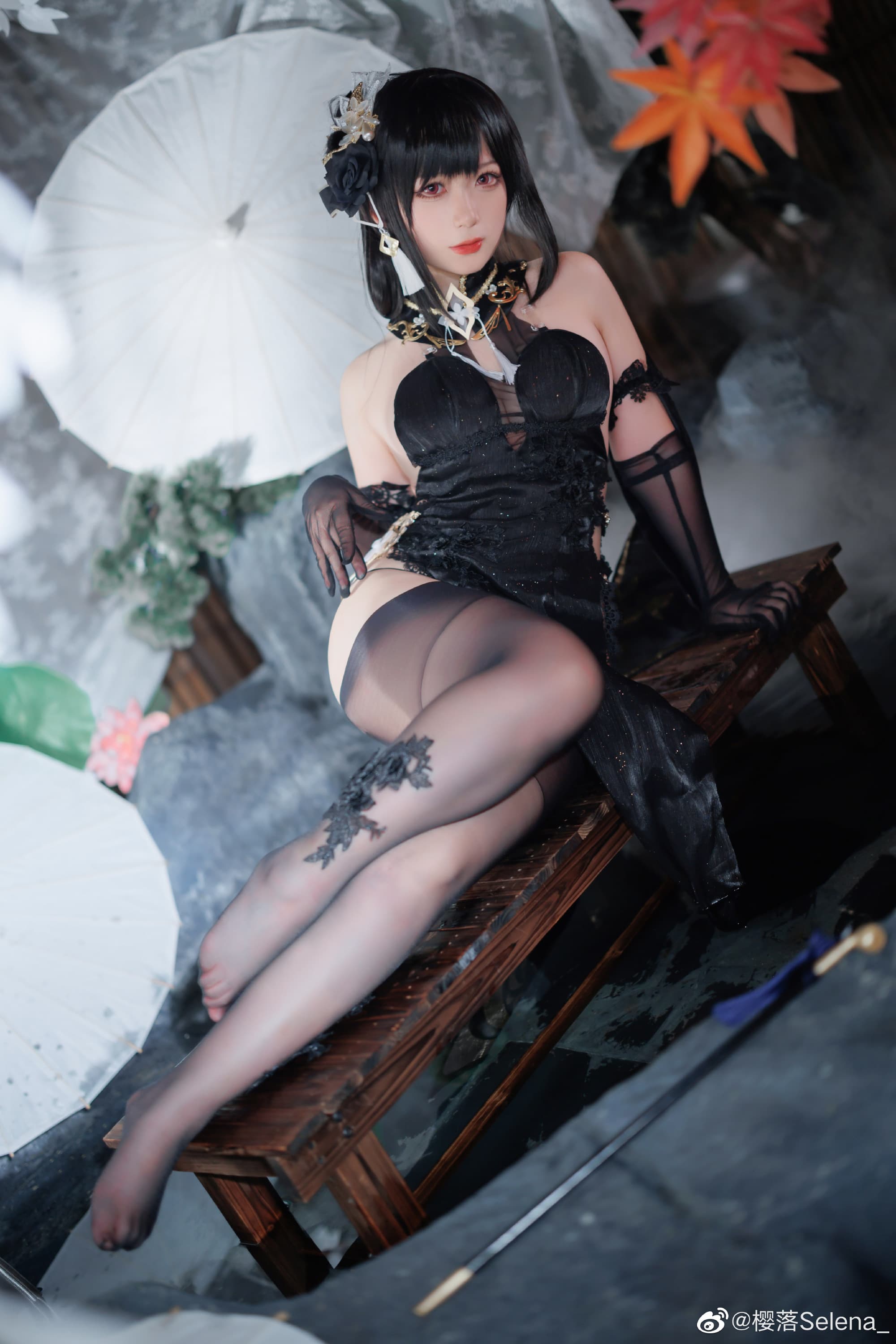 【COS】今晚的风景甚是美丽 碧蓝航线 黑镇海@樱落Selena_ COSPLAY-第7张