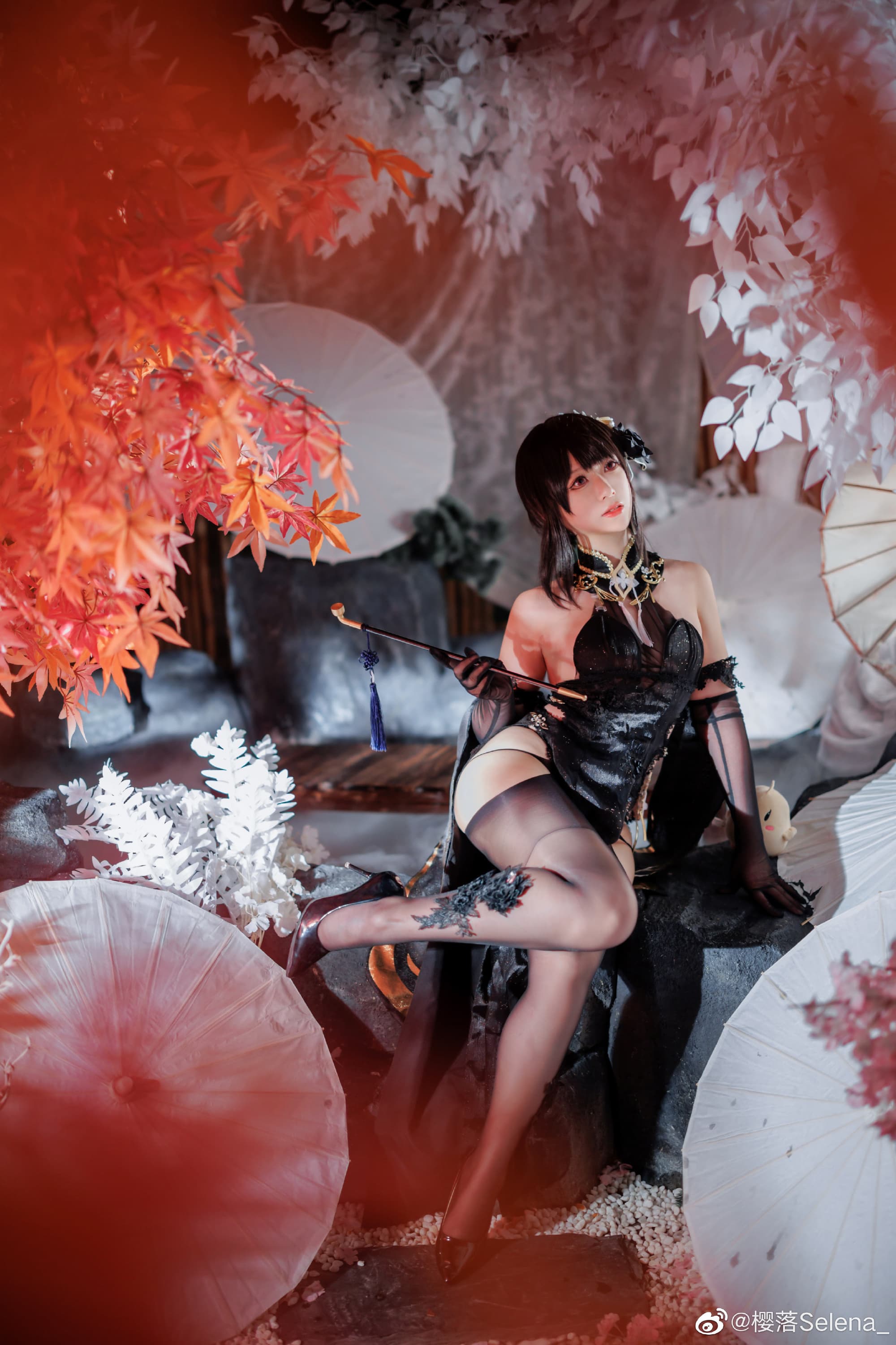 【COS】今晚的风景甚是美丽 碧蓝航线 黑镇海@樱落Selena_ COSPLAY-第9张