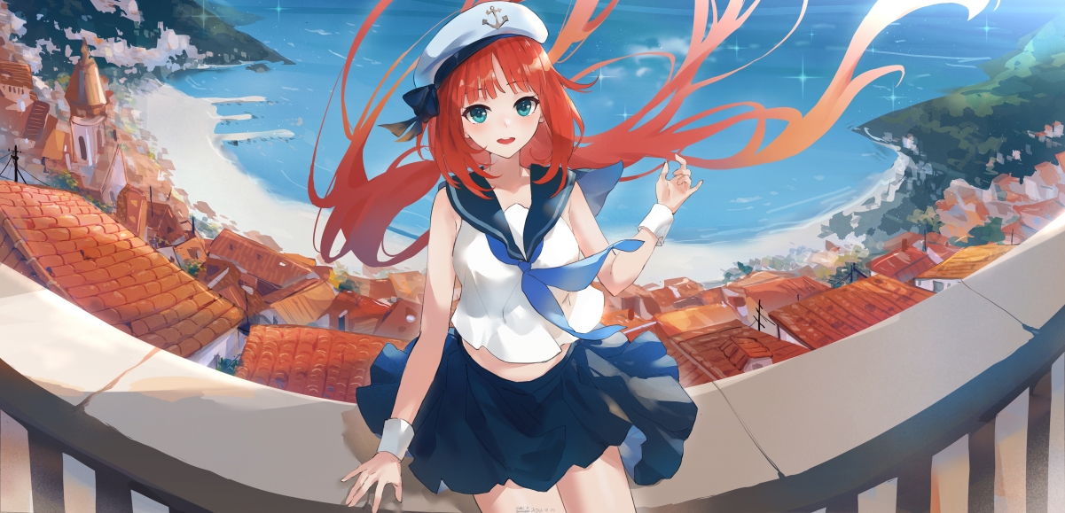 原神 妮露 同人 少女 水手服 4k 超高清 动漫 壁纸 壁纸-第1张
